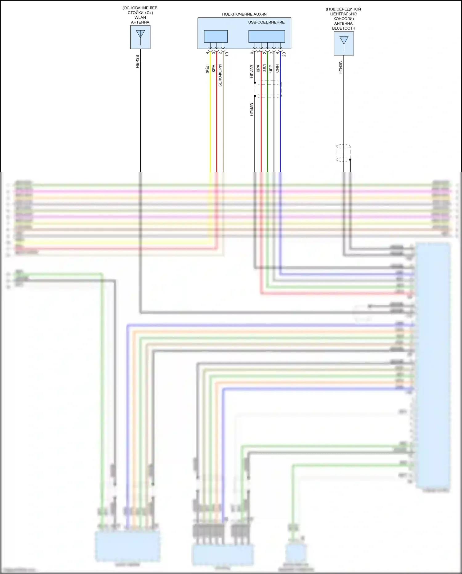 X5 M BMW F85 (2014-2018): Hifi электросхема магнитолы, без активного звукового оформления (3 из 4) 