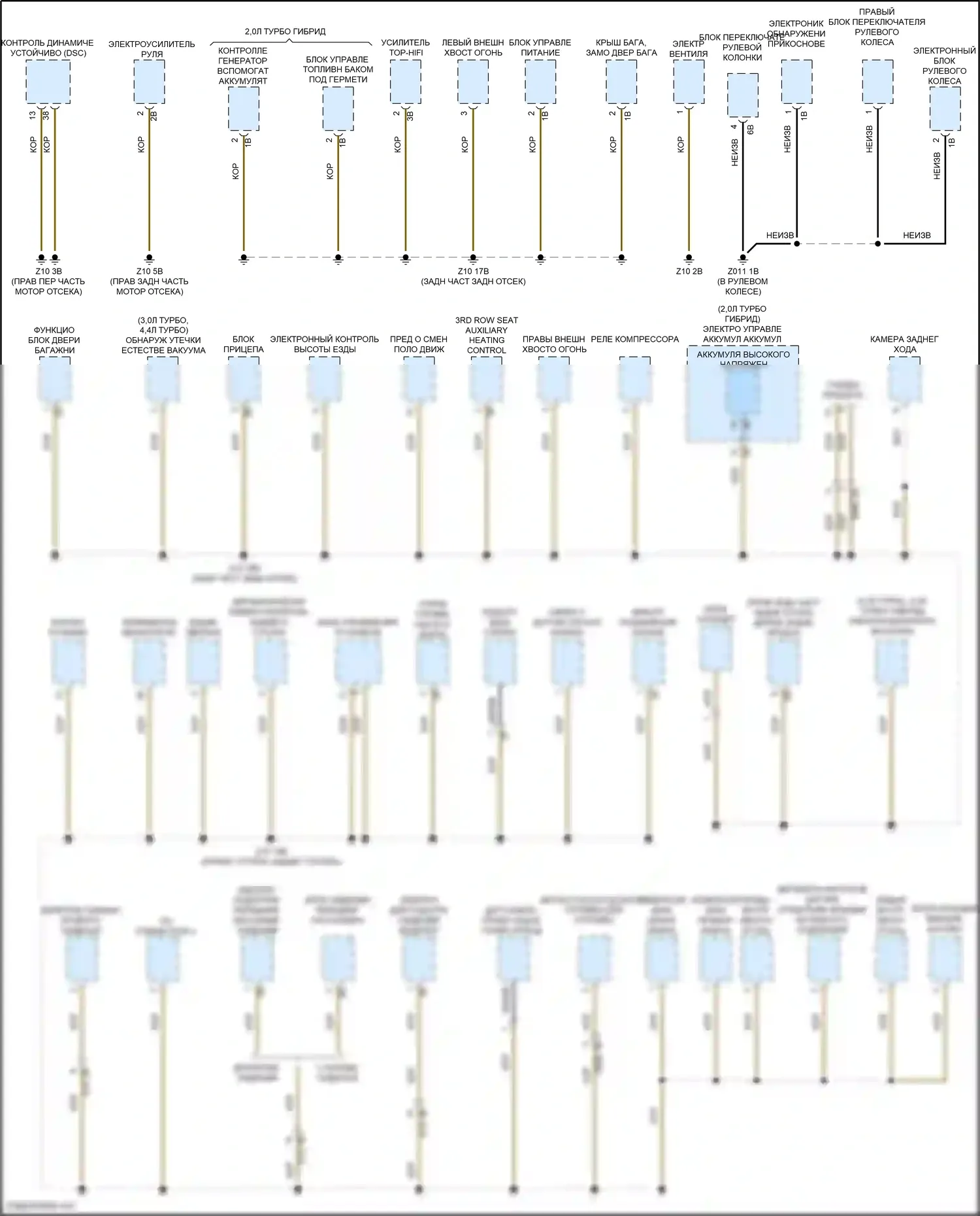 X5 M BMW F85 (2014-2018): Электросхема разводки массы (1 из 6) 