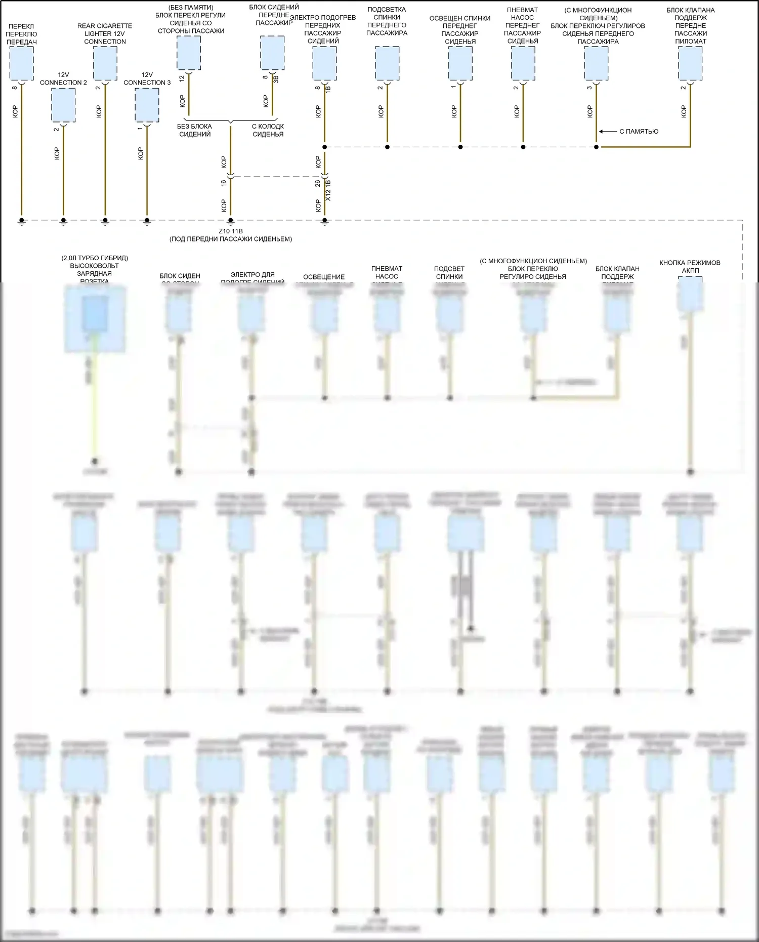 X5 M BMW F85 (2014-2018): Электросхема разводки массы (4 из 6) 