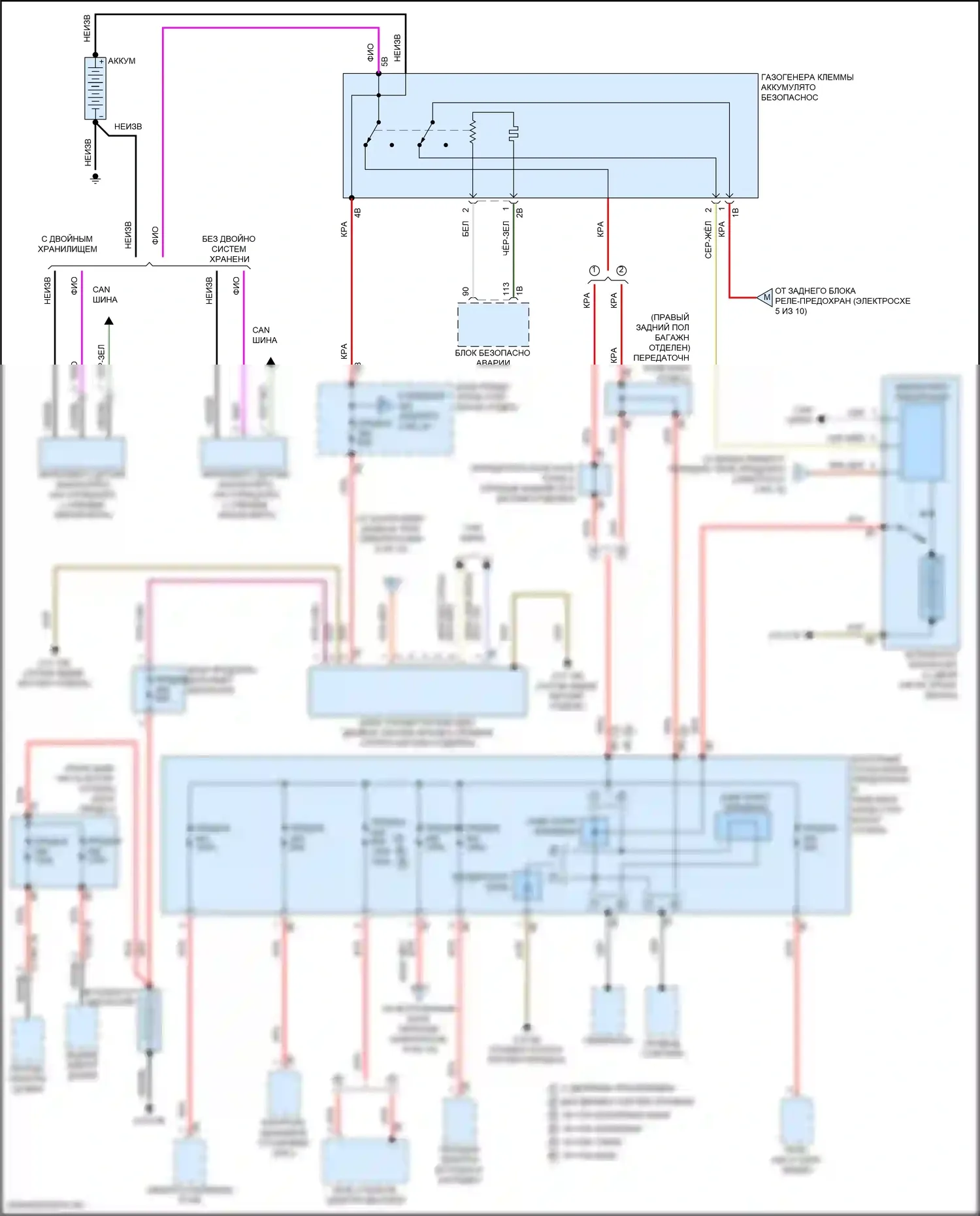X5 M BMW F95 рестайлинг (2023-2024): Электросхема блока предохранителей реле (1 из 10) 