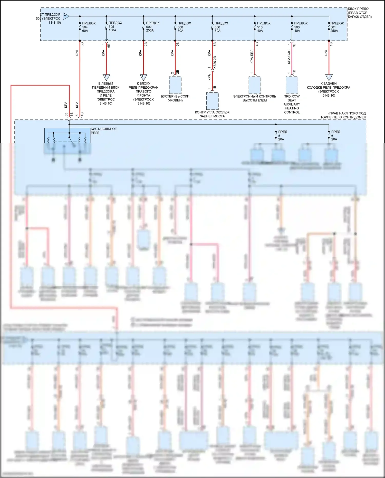 X5 M BMW F95 рестайлинг (2023-2024): Электросхема блока предохранителей реле (2 из 10) 