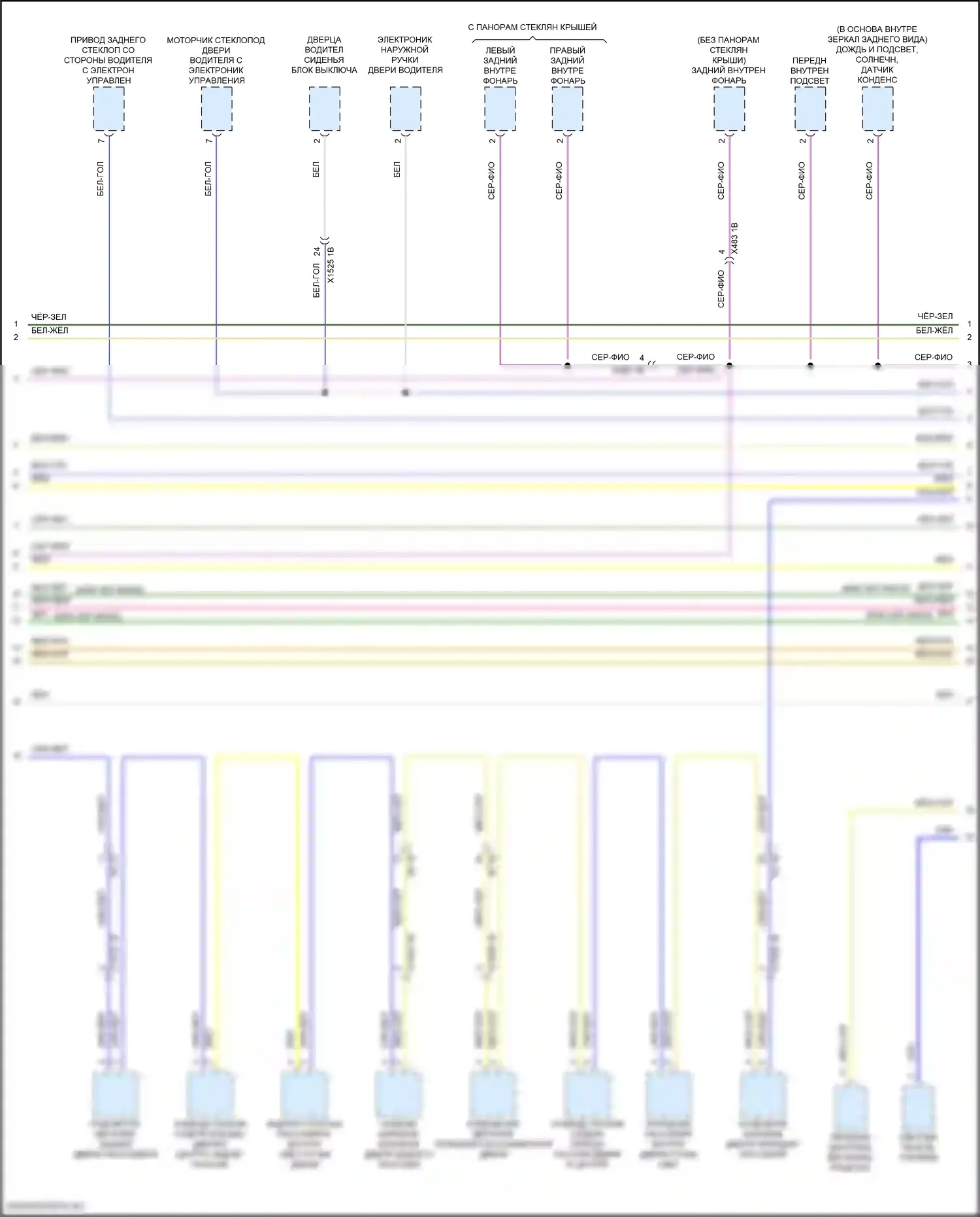 X5 M BMW F95 рестайлинг (2023-2024): Электросхема шины высокого/низкого уровня (9 из 10) 