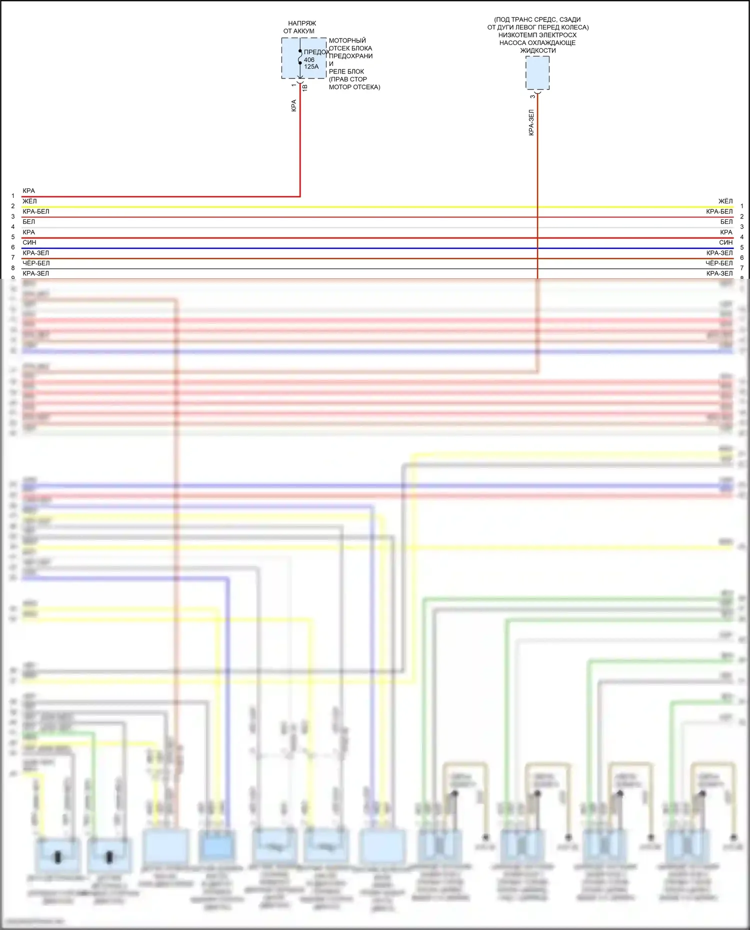 X5 M BMW F95 рестайлинг (2023-2024): Электросхема двигателя 4,4л турбогибрида (4 из 11) 