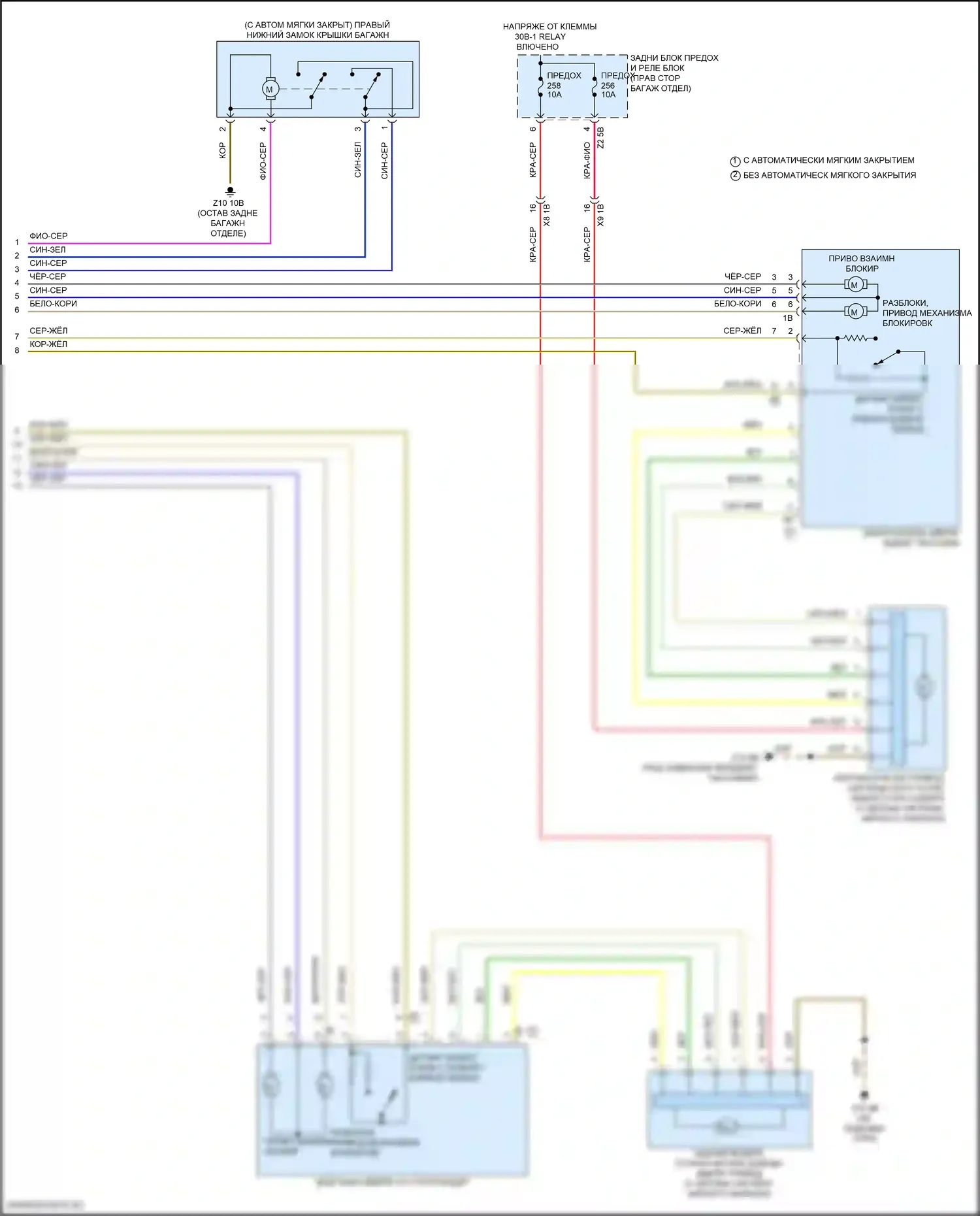 X5 M BMW F95 рестайлинг (2023-2024): Электросхема сигнализации и центрального запирания (5 из 5) 