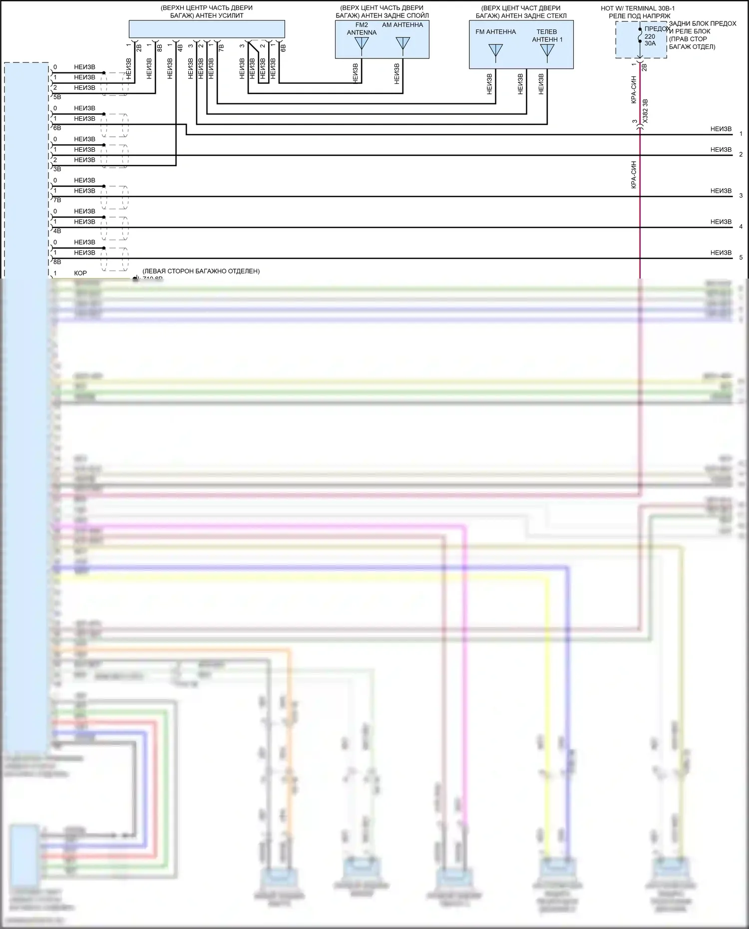 X5 M BMW F95 рестайлинг (2023-2024): Электросхема навигации, высокий уровень (1 из 6) 