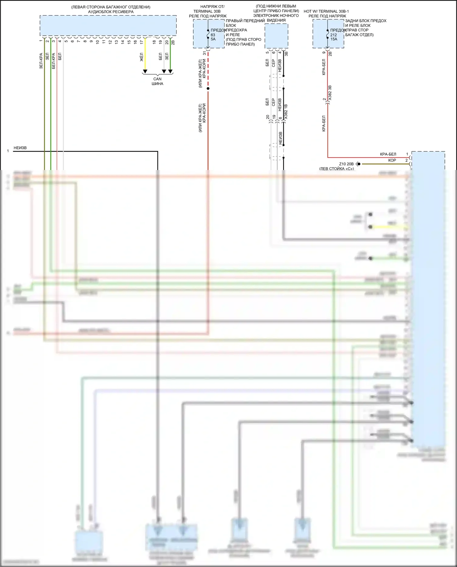 X5 M BMW F95 рестайлинг (2023-2024): Электросхема навигации, высокий уровень (4 из 6) 