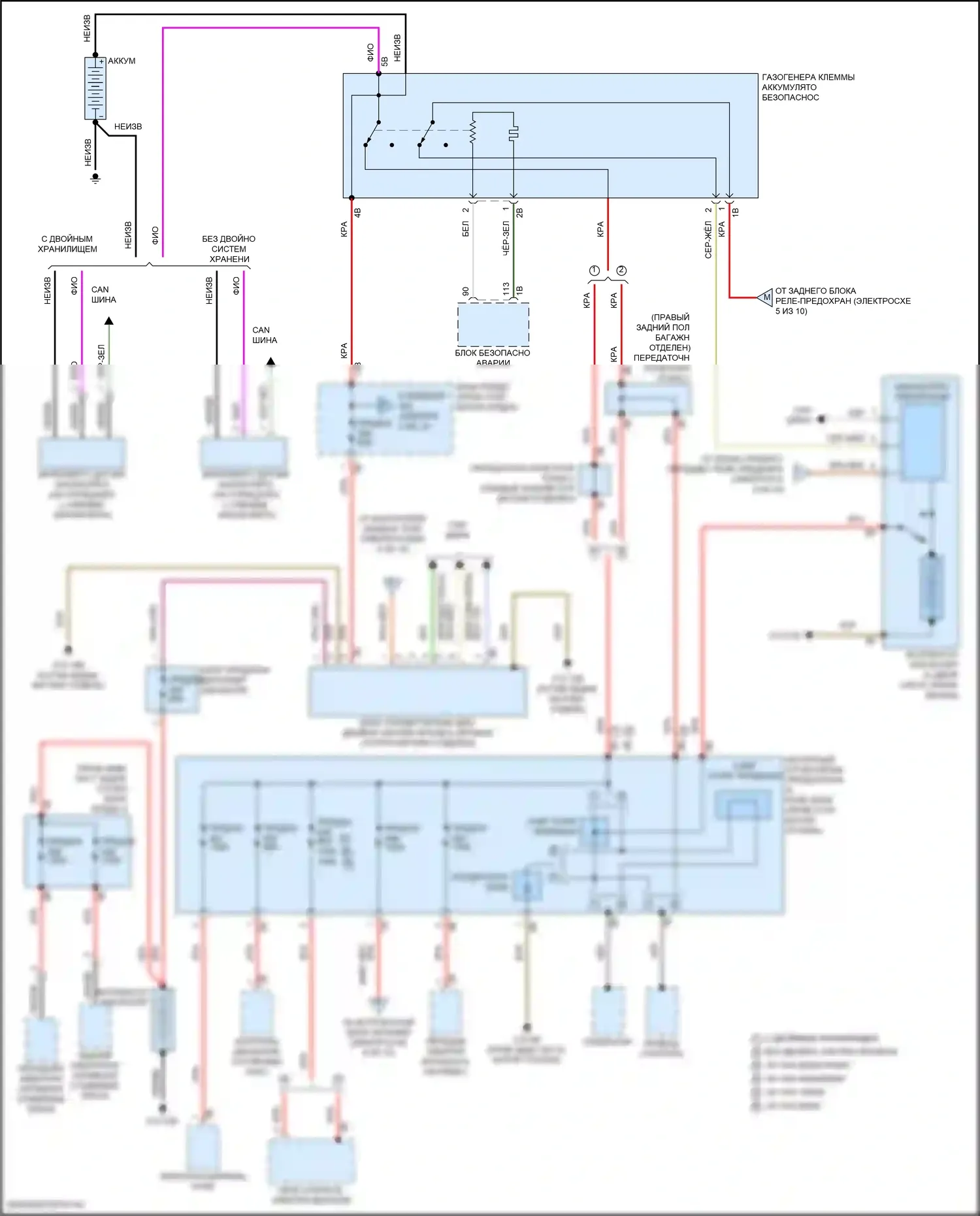 X5 M BMW F95 (2019-2023): Электросхема блока предохранителей реле (1 из 10) 