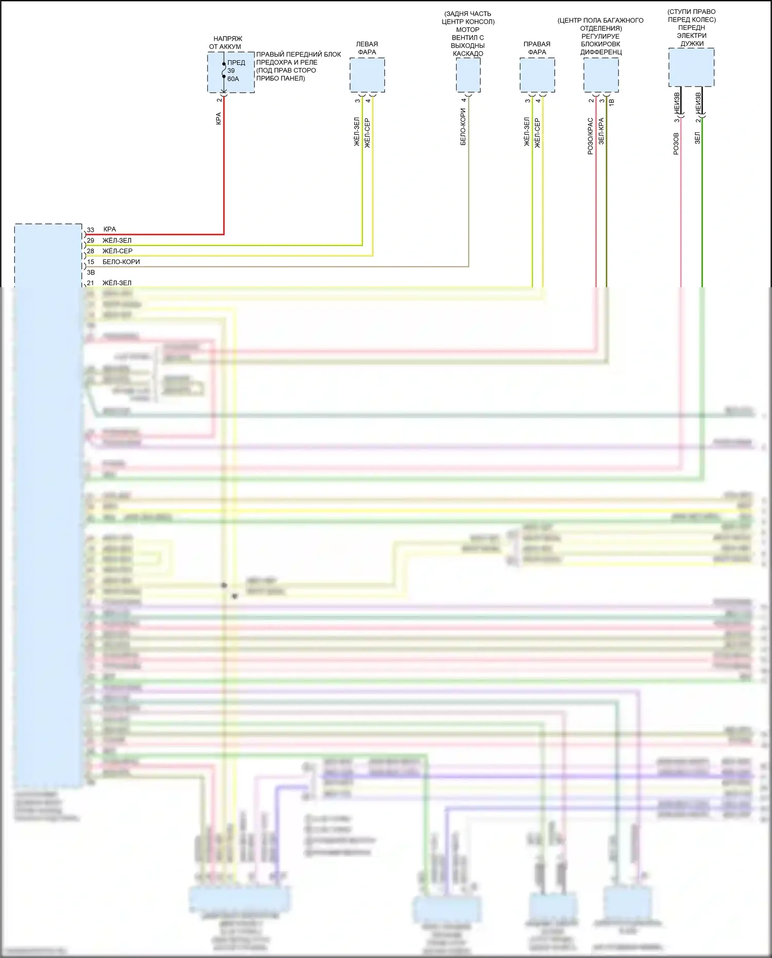 X5 M BMW F95 (2019-2023): Электросхема шины высокого/низкого уровня (1 из 10) 