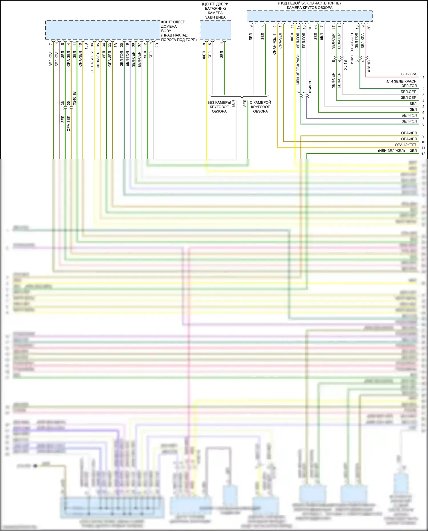 X5 M BMW F95 (2019-2023): Электросхема шины высокого/низкого уровня (2 из 10) 