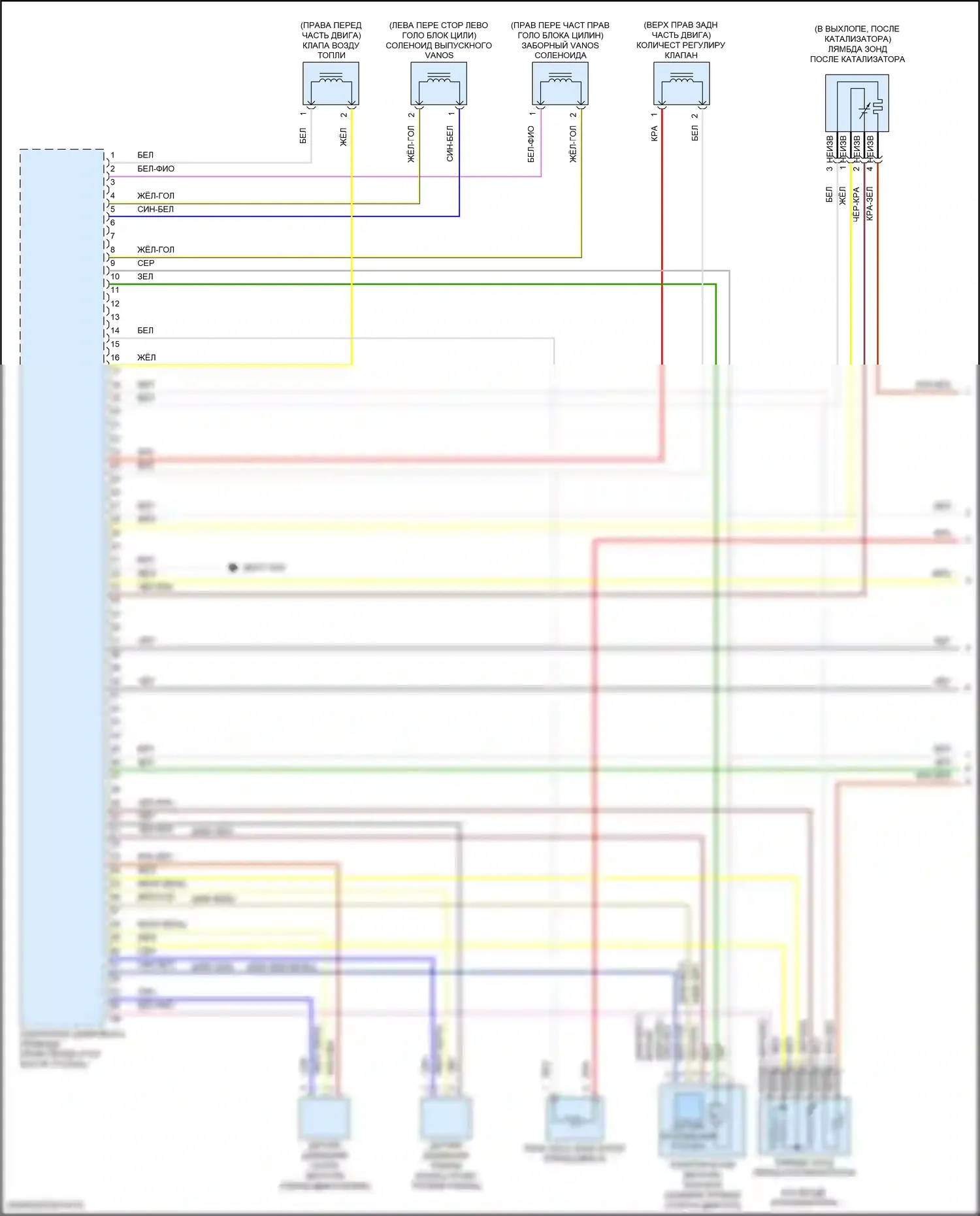 X5 M BMW F95 (2019-2023): Электросхема двигателя 4,4л турбо (1 из 11) 