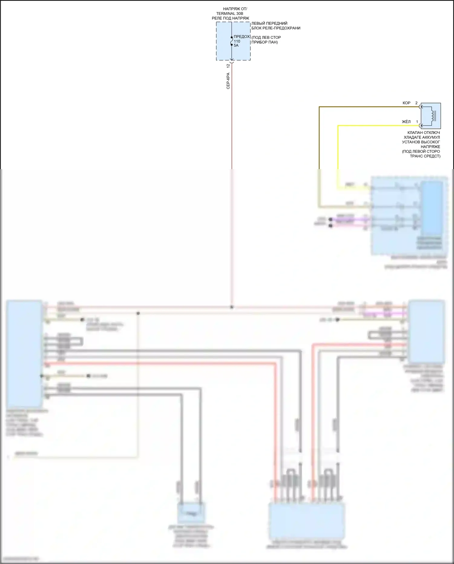 X5 M BMW F95 (2019-2023): Электросхема климат контроля, без заднего автоматического климат-контроля (7 из 7) 