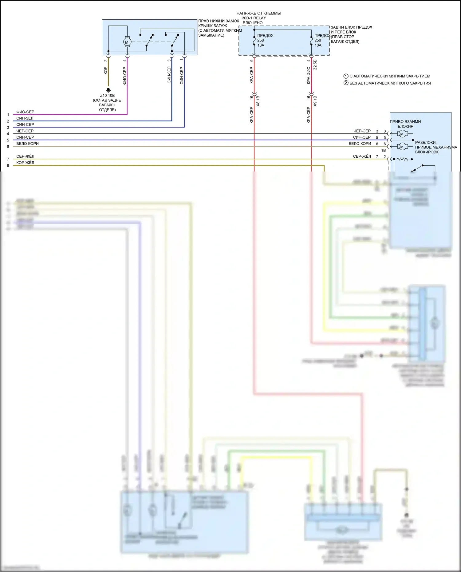 X5 M BMW F95 (2019-2023): Электросхема сигнализации и центрального запирания (5 из 5) 