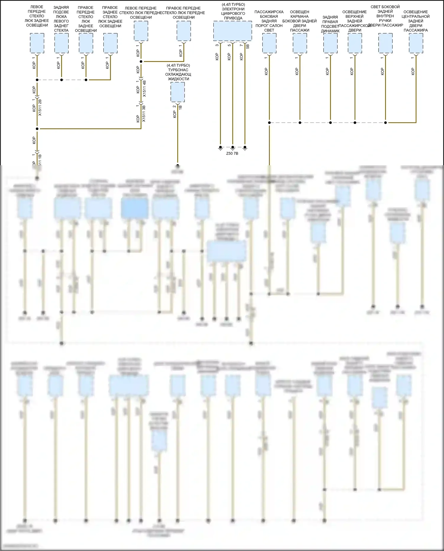 X5 M BMW F95 (2019-2023): Электросхема распределения массы (7 из 7) 