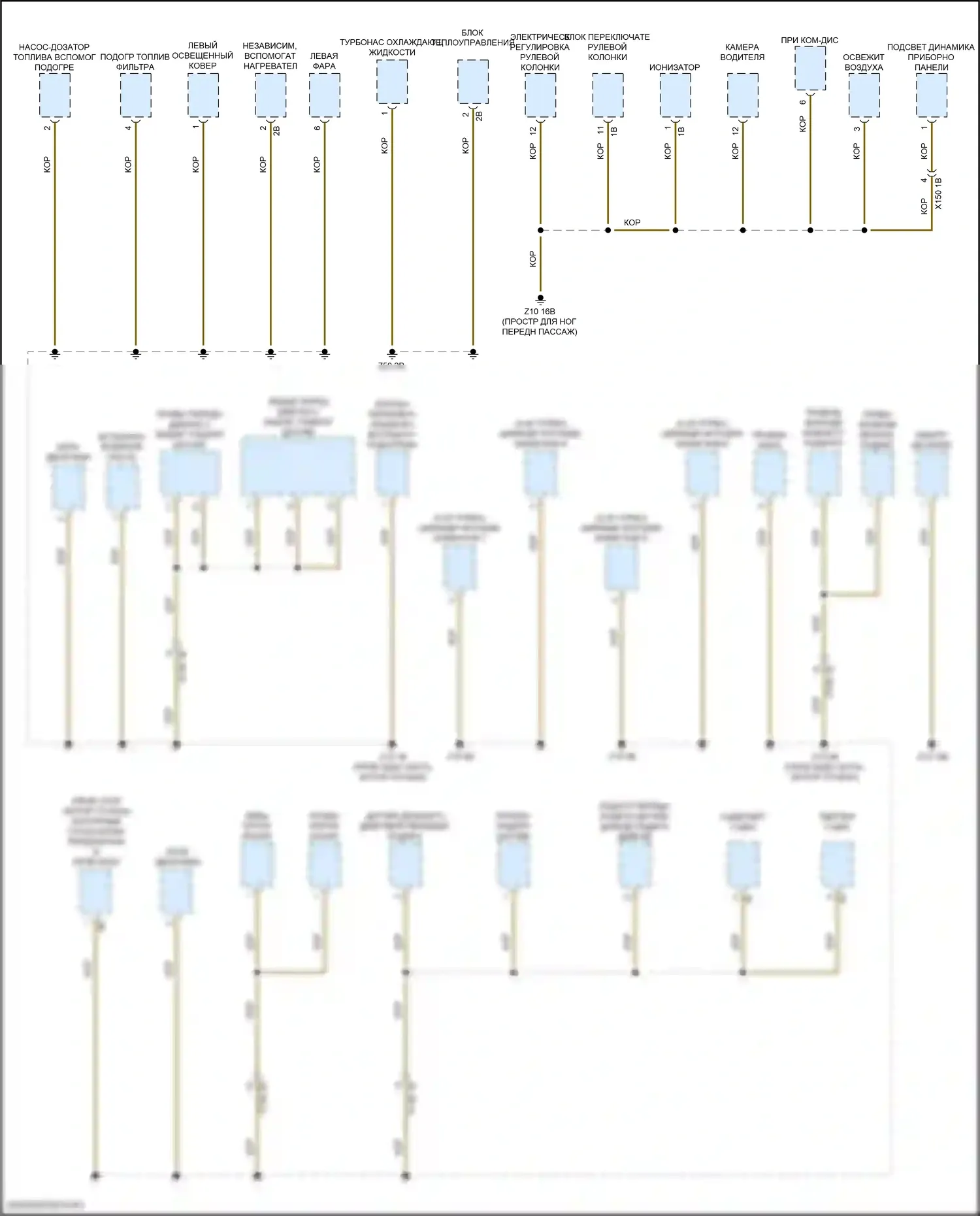 X5 M BMW F95 (2019-2023): Электросхема разводки массы (3 из 7) 