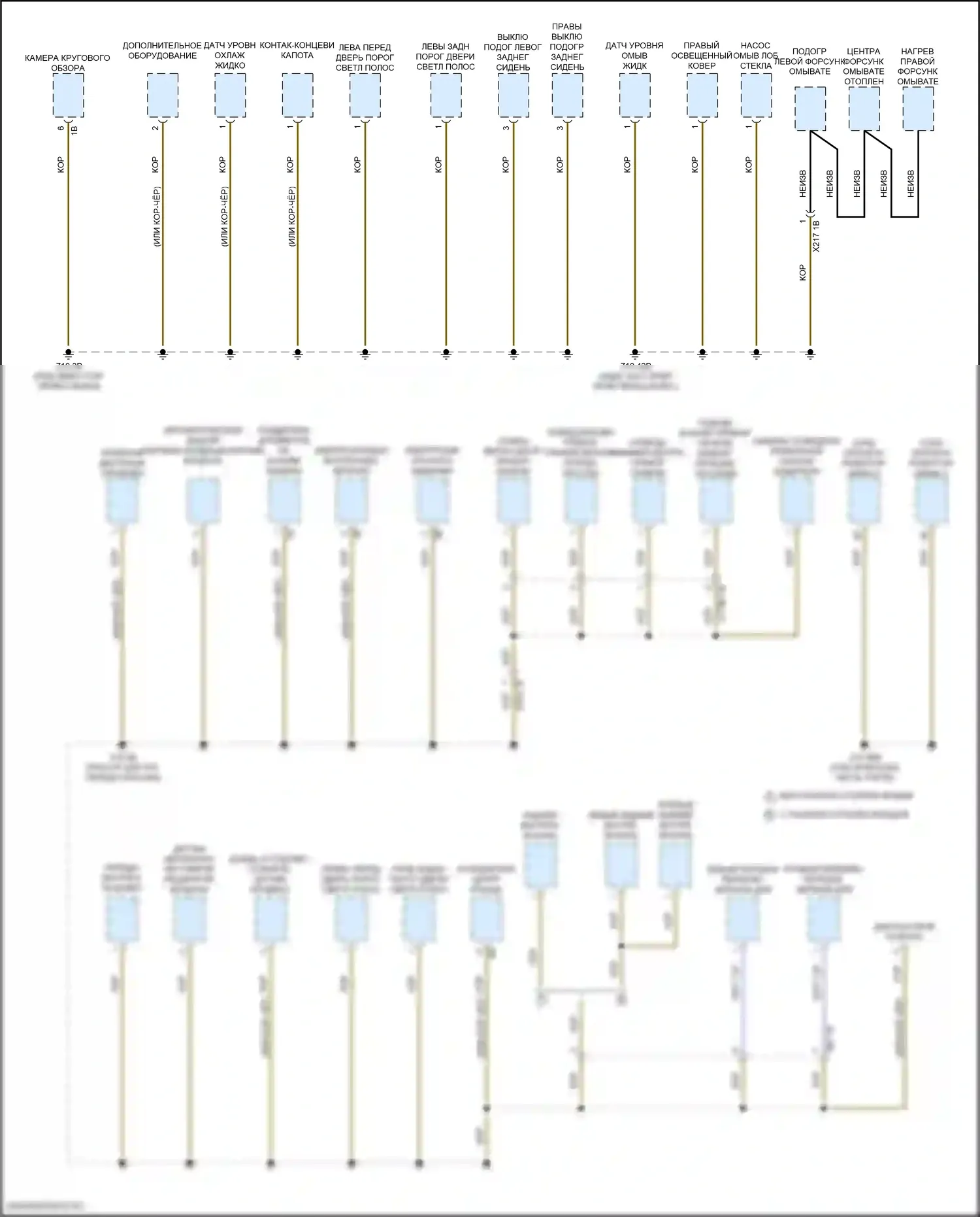 X5 M BMW F95 (2019-2023): Электросхема разводки массы (5 из 7) 