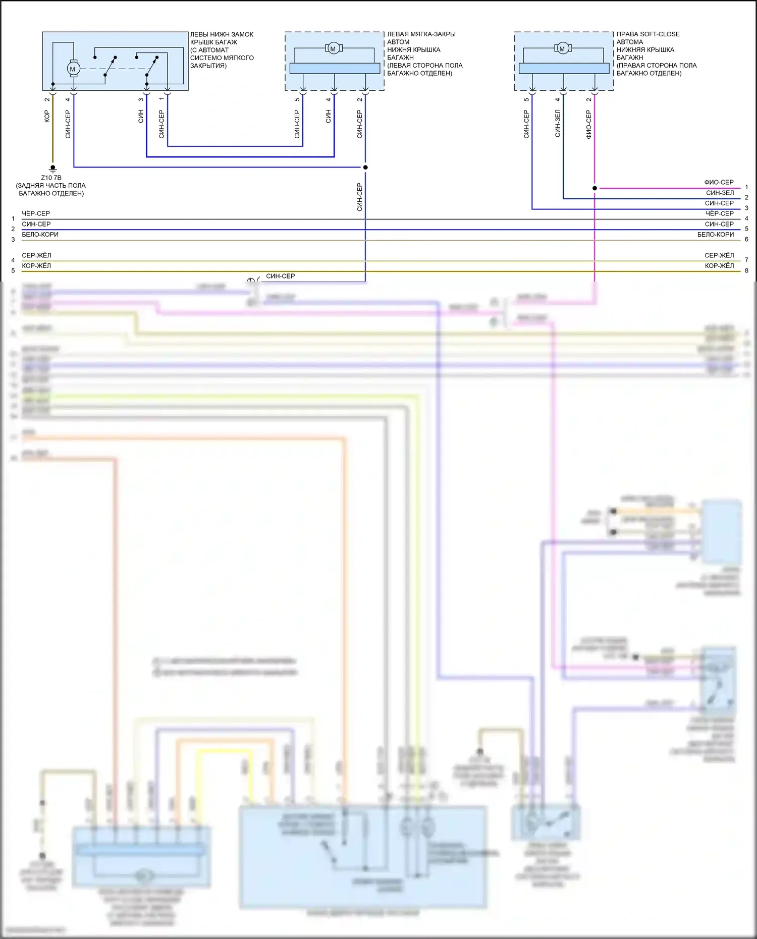 X5 M BMW F95 (2019-2023): Электросхема центрального замка (4 из 5) 