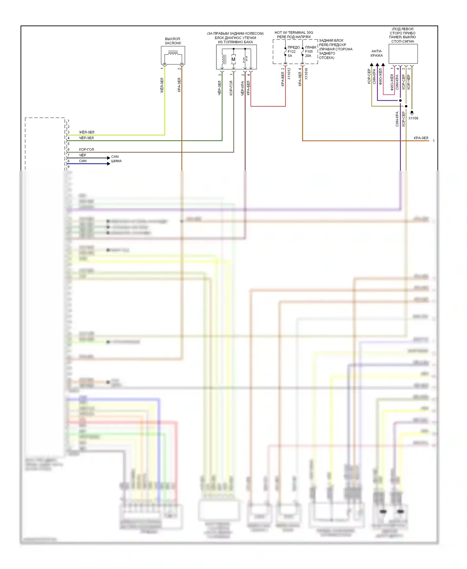 X5 BMW E70 рестайлинг (2010-2013): Электросхема двигателя 3.0л твин турбо (1 из 5) 
