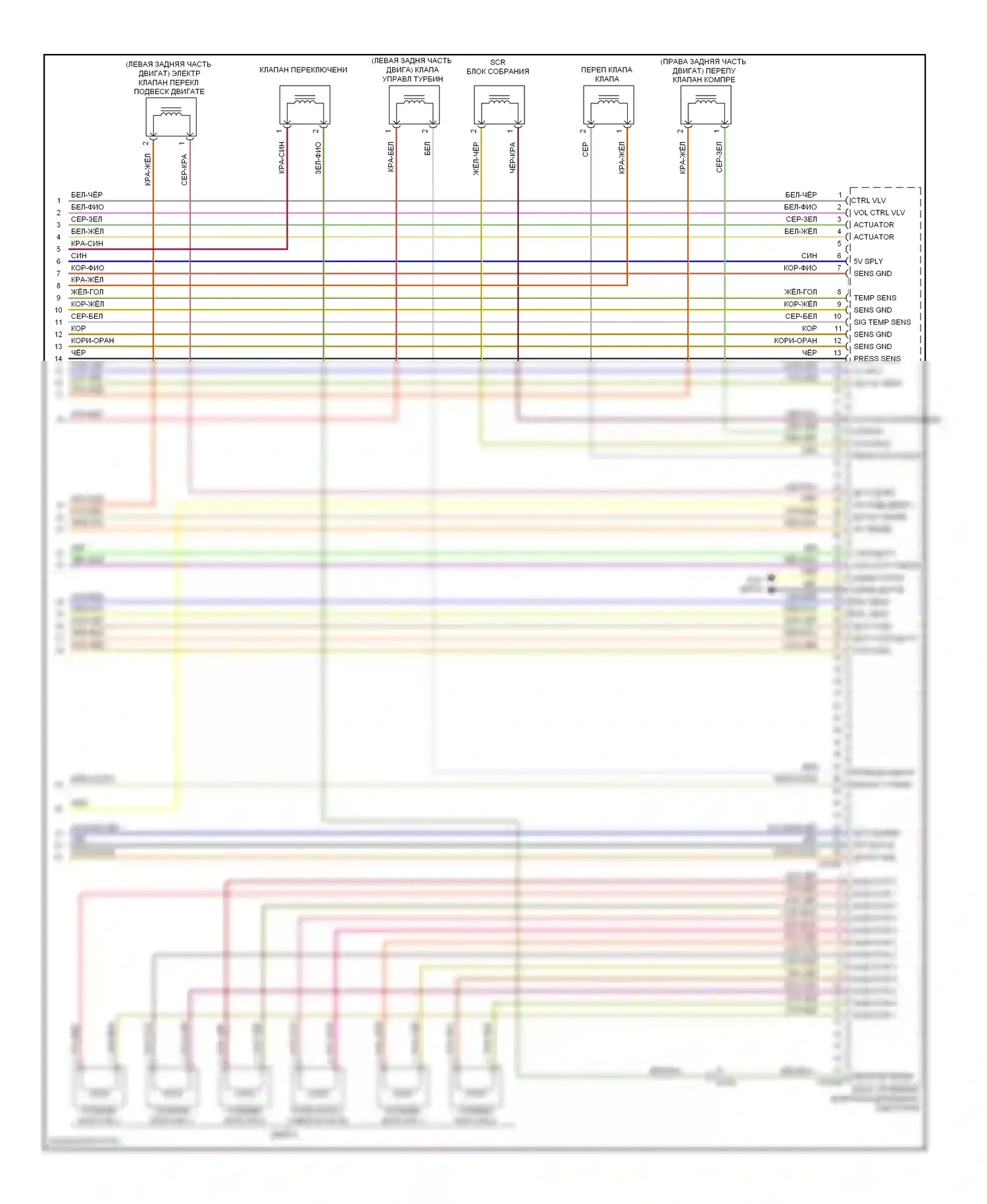 X5 BMW E70 рестайлинг (2010-2013): Электросхема двигателя 3.0л твин турбо дизель (6 из 6) 