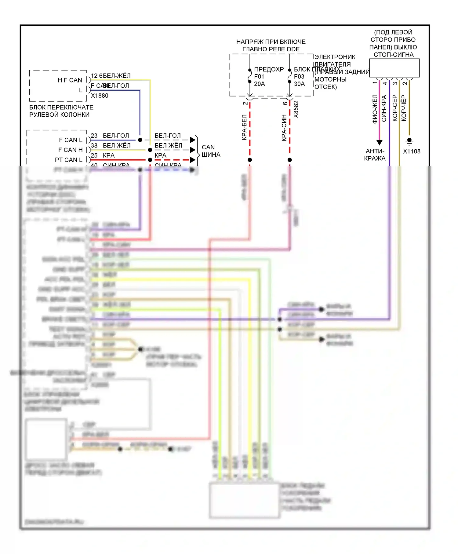 X5 BMW E70 рестайлинг (2010-2013): 3.0л двойной турбо дизель, круиз-контроль электросхема 