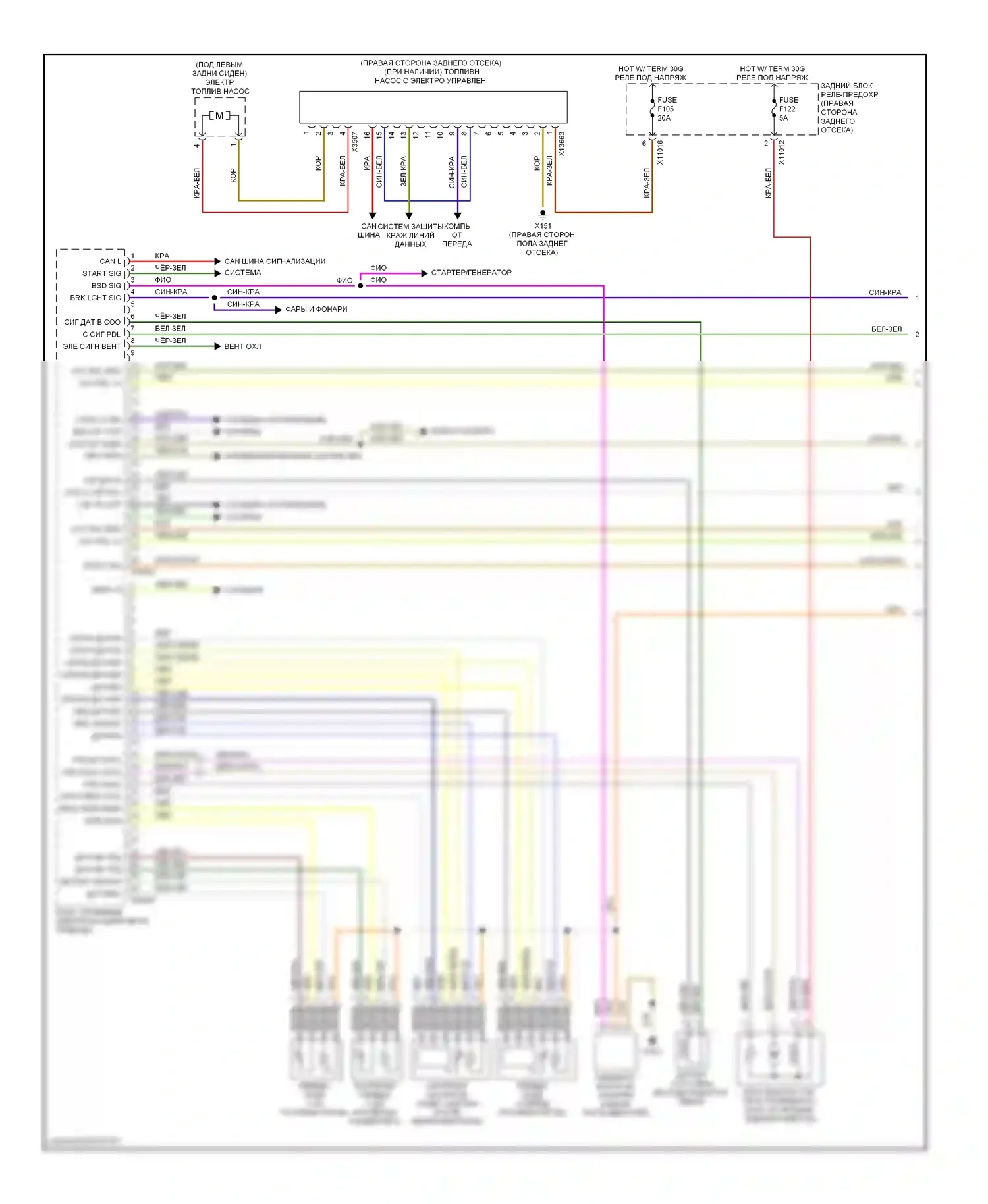 X5 BMW E70 (2006-2010): Электросхема двигателя 3.0l (1 из 4) 