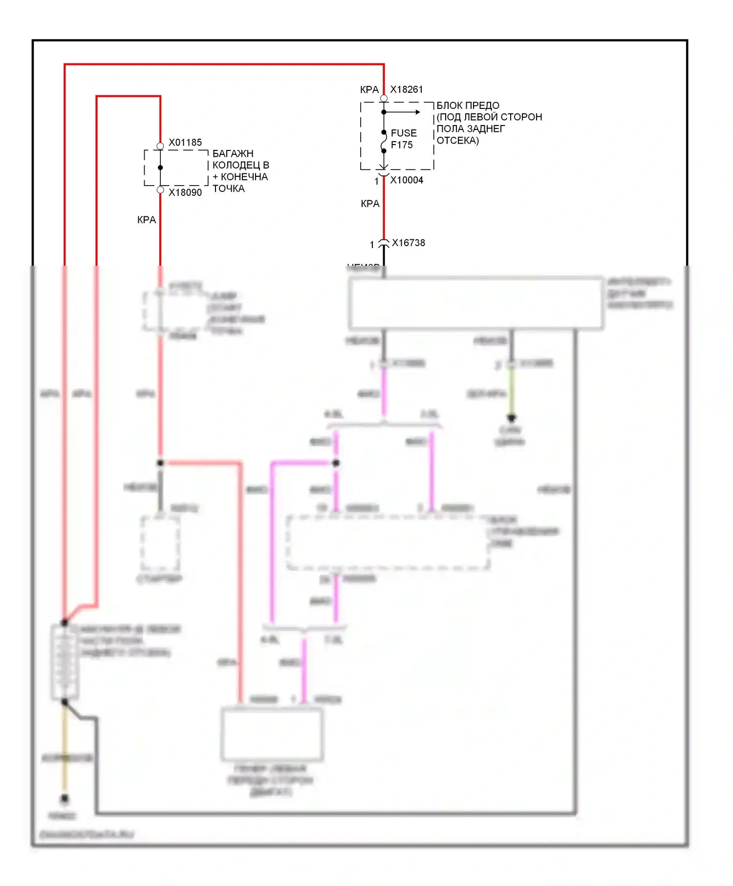 X5 BMW E70 (2006-2010): Электросхема генератора 