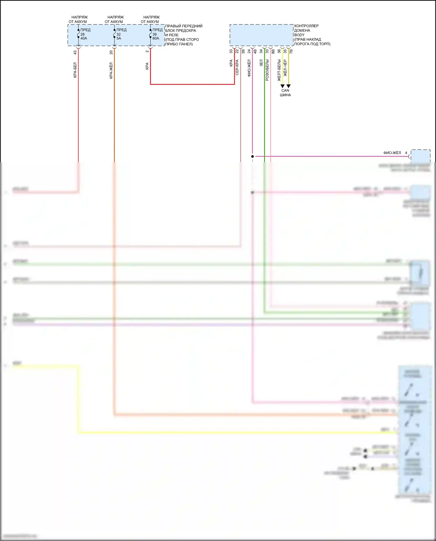 X5 BMW G05 рестайлинг (2023-2024): Антиблокировочная система abs электросхема (2 из 2) 
