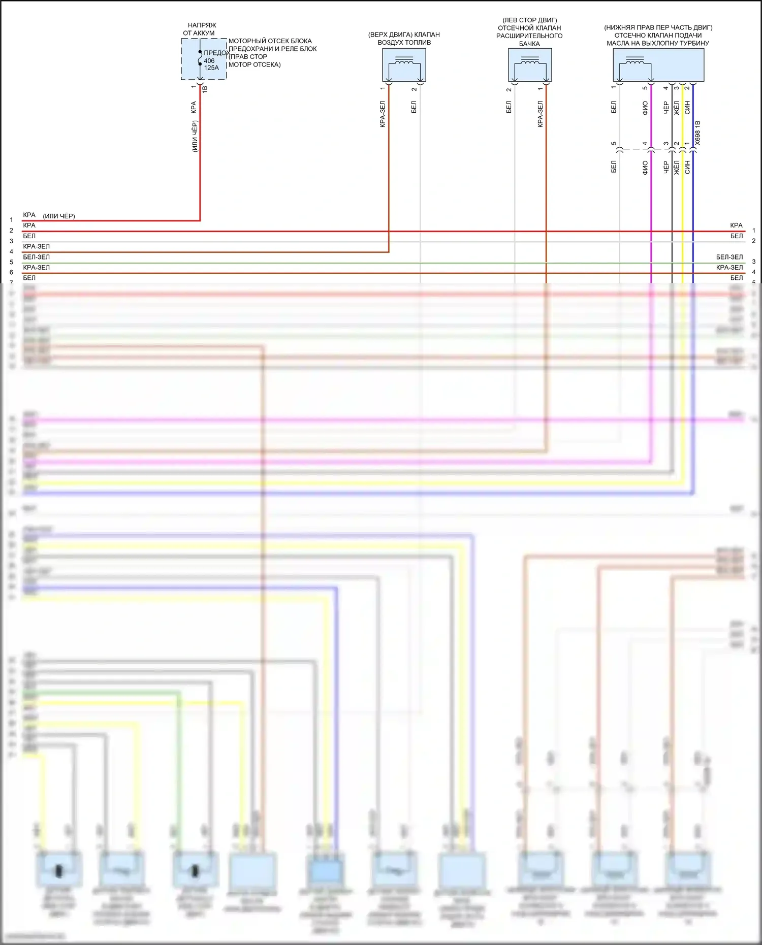 X5 BMW G05 рестайлинг (2023-2024): Электросхема двигателя 3.0l turbo hybrid (6 из 15) 