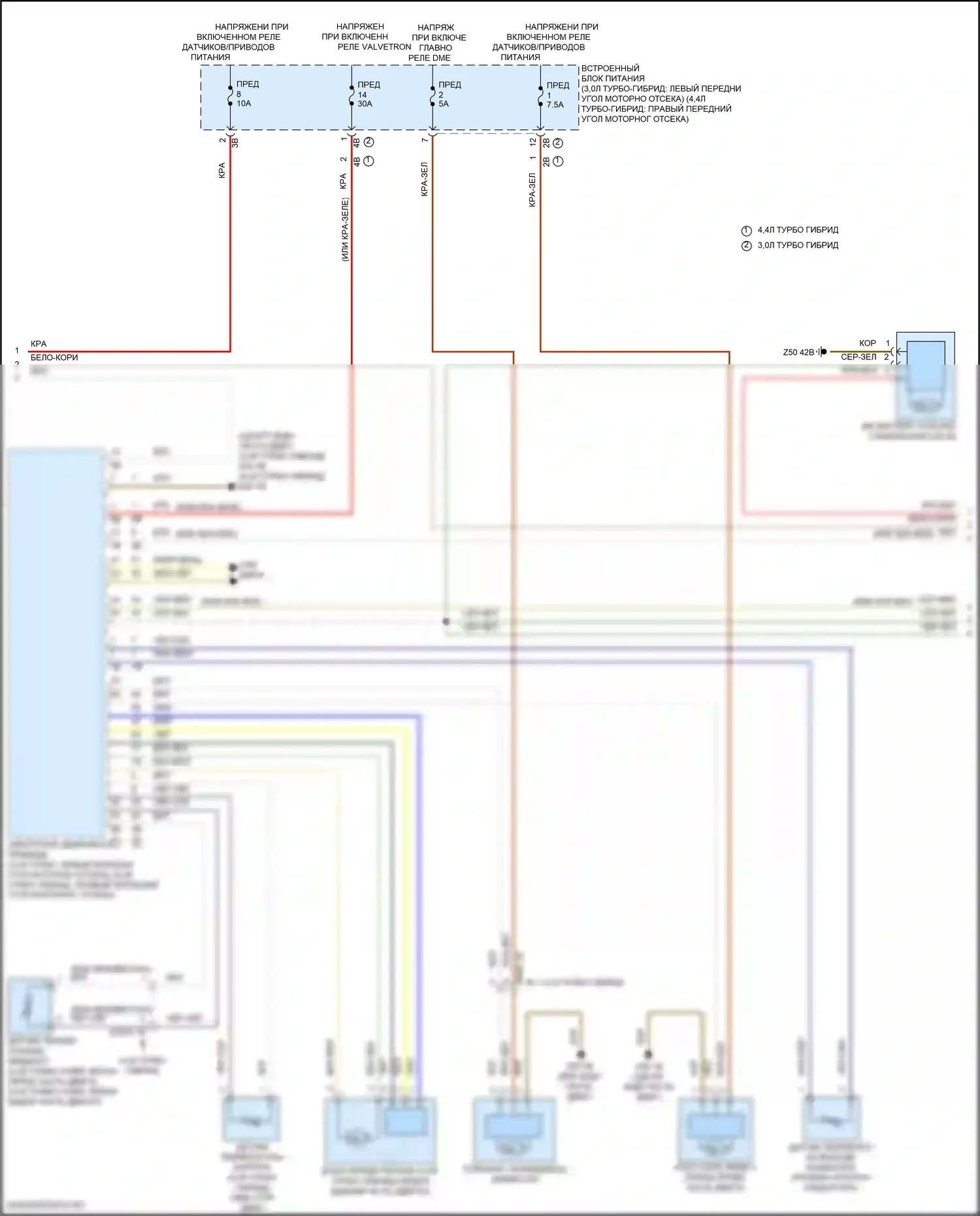 X5 BMW G05 рестайлинг (2023-2024): Электросхема климат контроля, с задним автоматическим климат-контролем (5 из 7) 