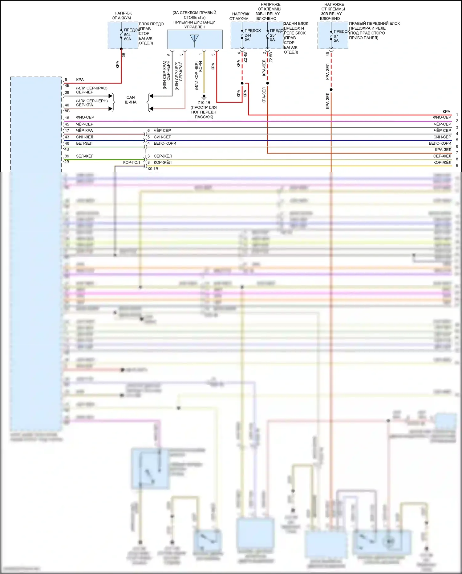 X5 BMW G05 рестайлинг (2023-2024): Электросхема центрального замка (1 из 5) 