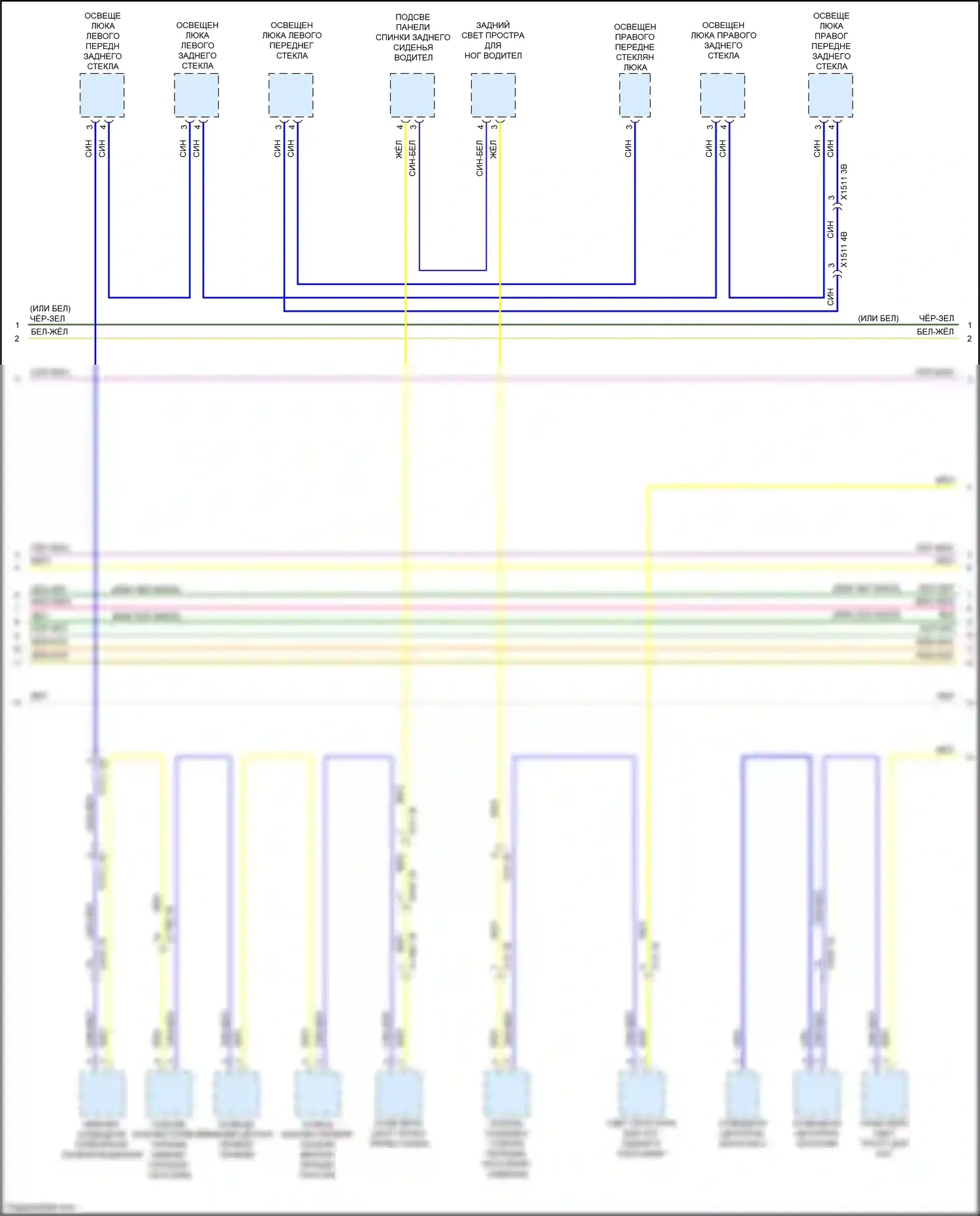 X5 BMW G05 (2018-2023): Электросхема шины высокого/низкого уровня (7 из 10) 