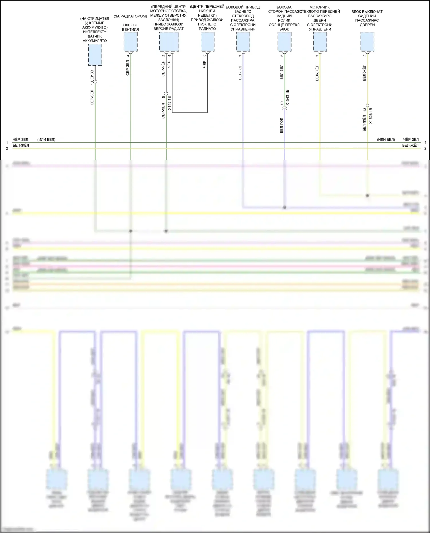 X5 BMW G05 (2018-2023): Электросхема шины высокого/низкого уровня (8 из 10) 