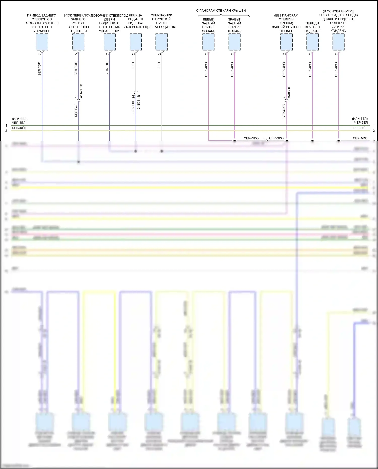 X5 BMW G05 (2018-2023): Электросхема шины высокого/низкого уровня (9 из 10) 