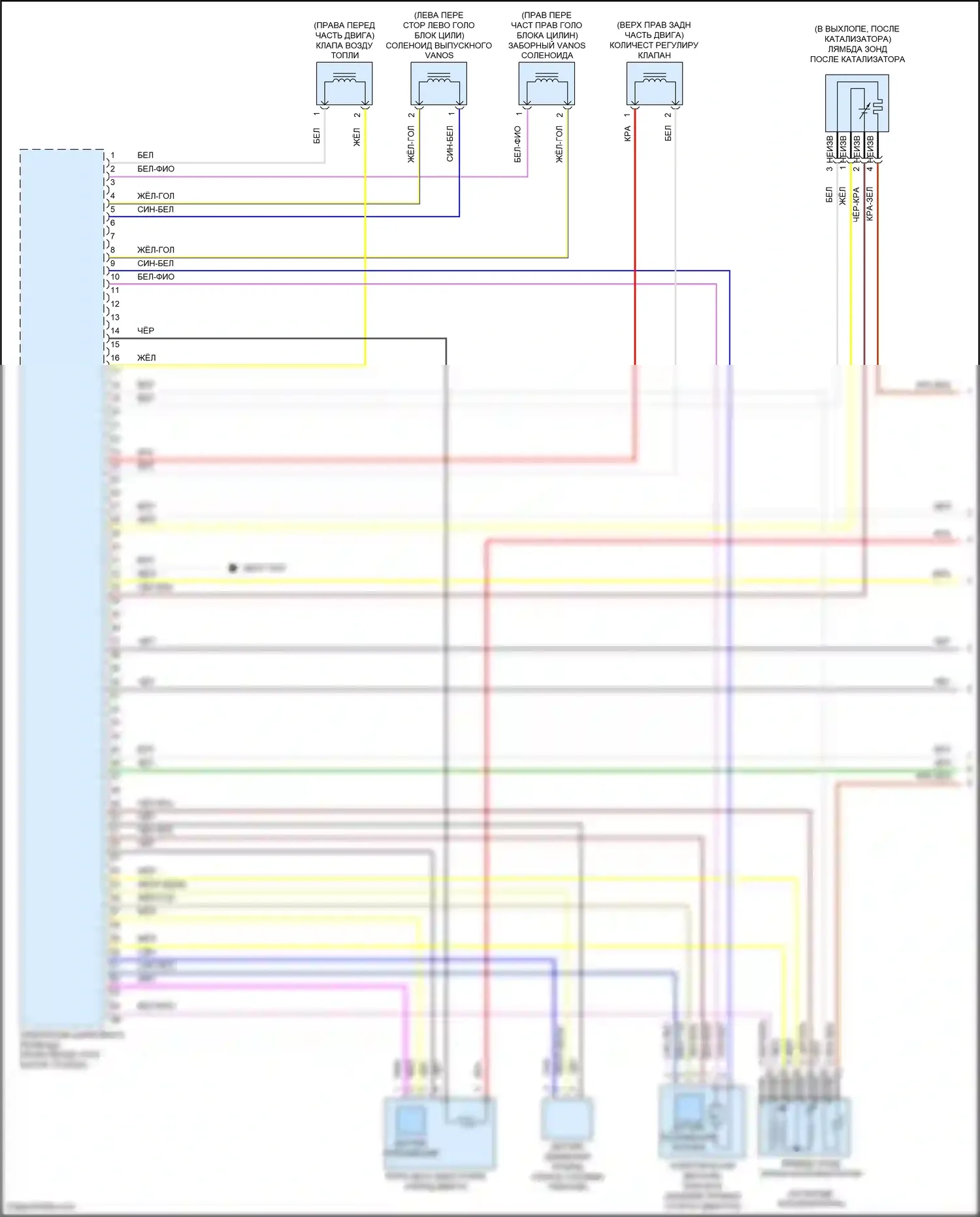 X5 BMW G05 (2018-2023): Электросхема двигателя 4,4л турбо (1 из 11) 