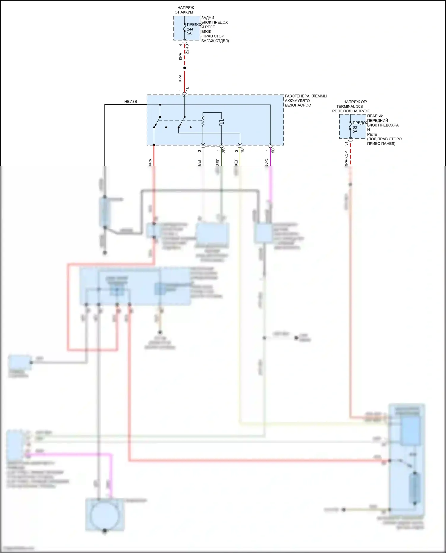 X5 BMW G05 (2018-2023): Электросхема генератора, с двойным накопителем 