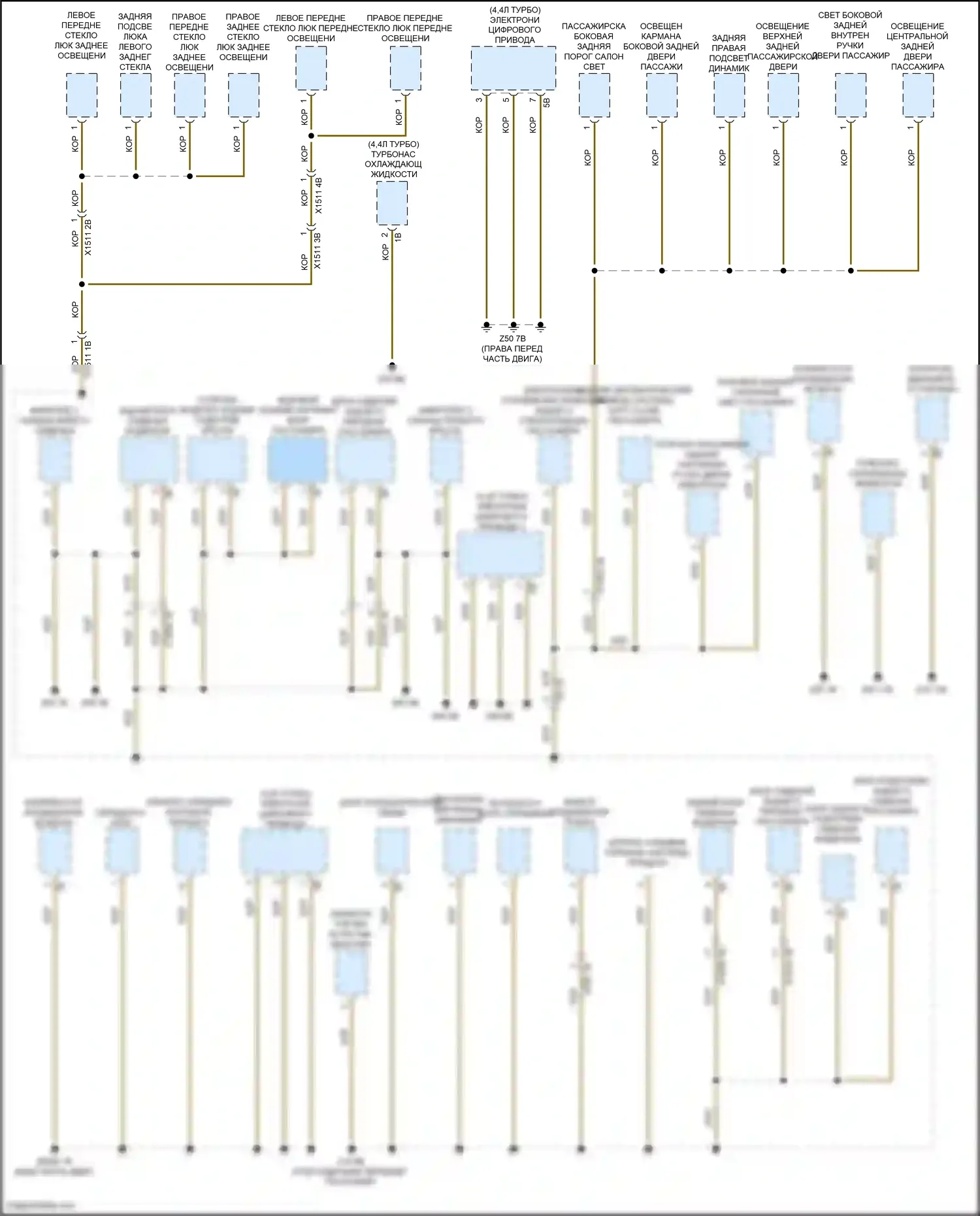 X5 BMW G05 (2018-2023): Электросхема распределения массы (7 из 7) 