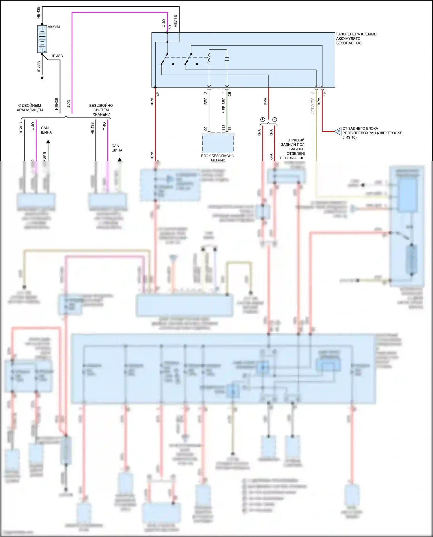 X5 BMW G18 рестайлинг (2023-2024): Электросхема блока предохранителей реле (1 из 10) 