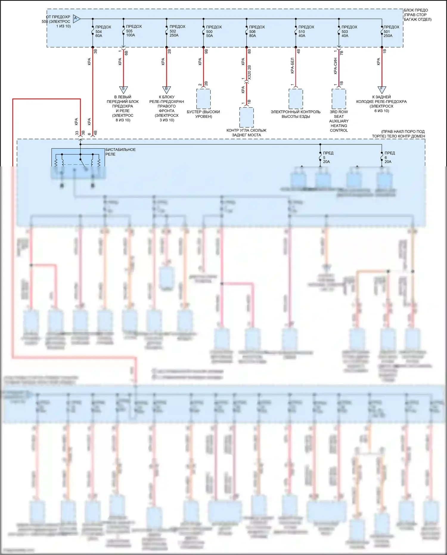 X5 BMW G18 рестайлинг (2023-2024): Электросхема блока предохранителей реле (2 из 10) 