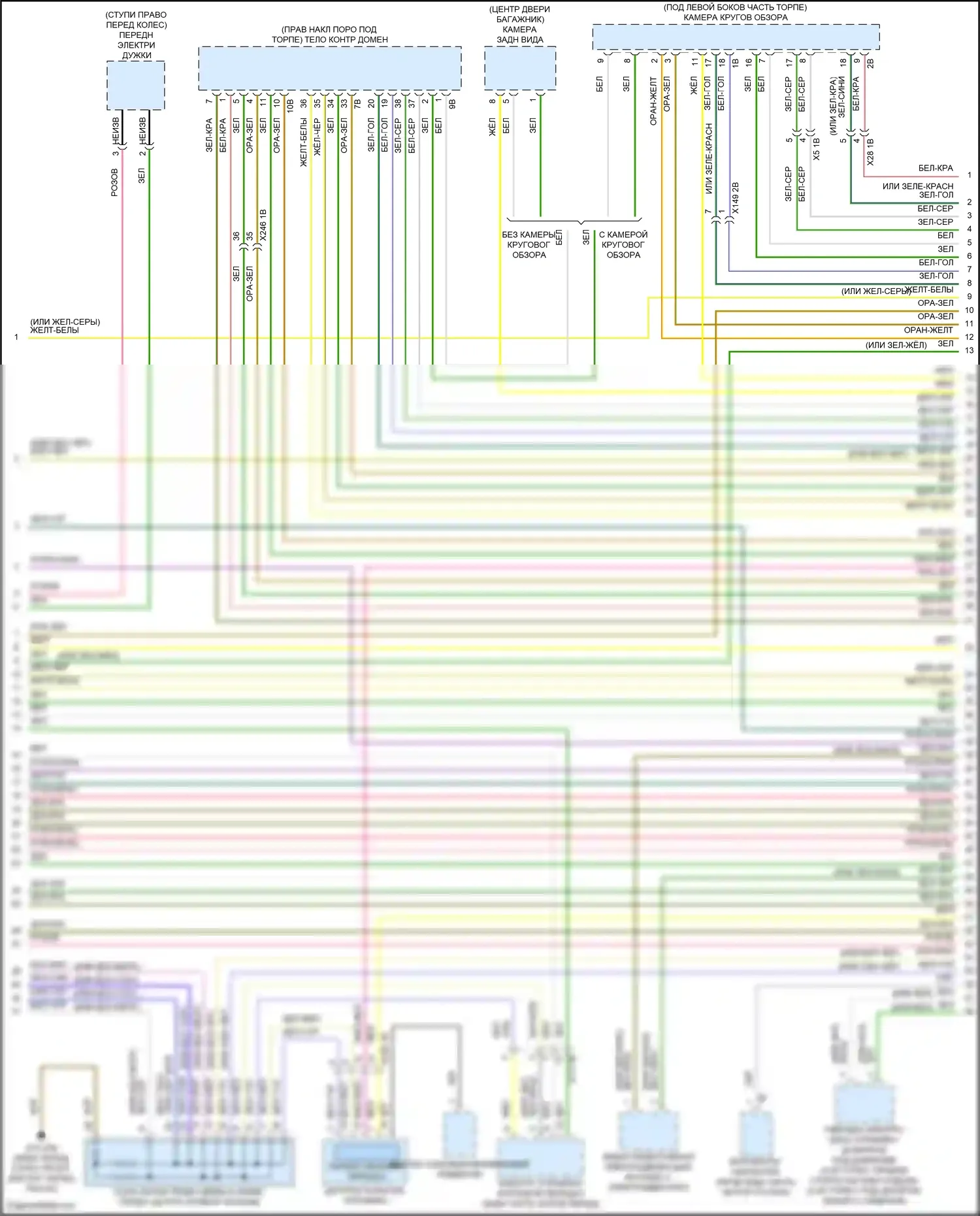 X5 BMW G18 рестайлинг (2023-2024): Электросхема шины высокого/низкого уровня (2 из 10) 