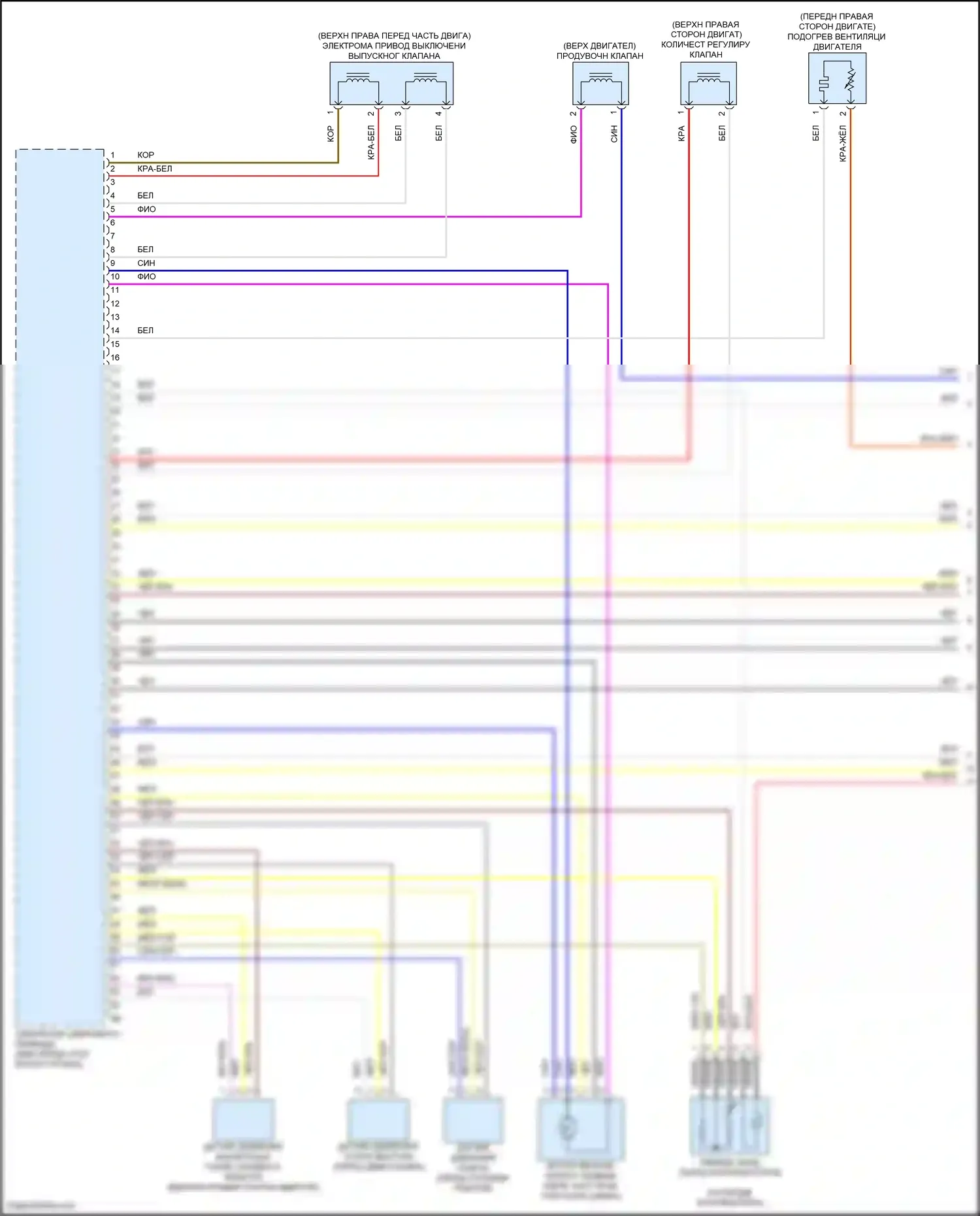 X5 BMW G18 рестайлинг (2023-2024): Электросхема двигателя 3.0l turbo hybrid (1 из 15) 