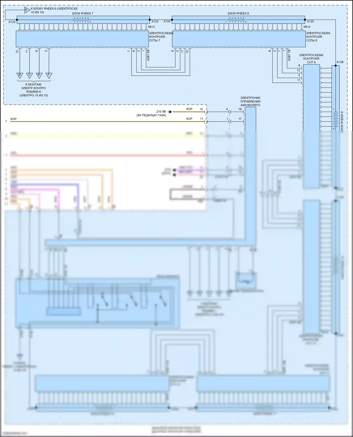 X5 BMW G18 рестайлинг (2023-2024): Электросхема двигателя 3.0l turbo hybrid (14 из 15) 
