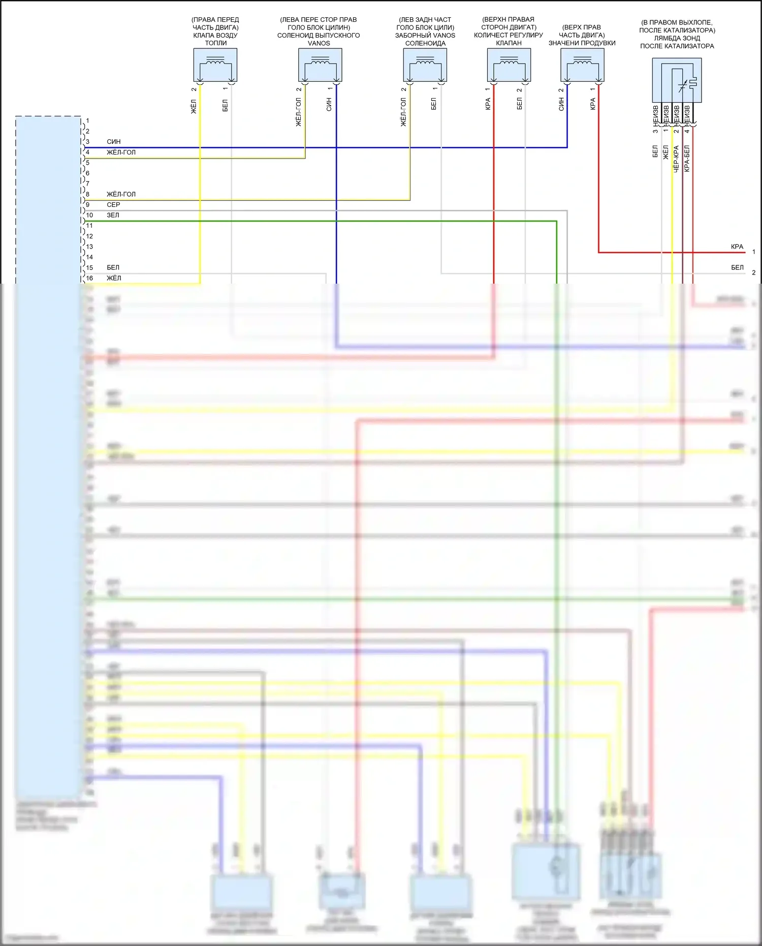 X5 BMW G18 рестайлинг (2023-2024): Электросхема двигателя 4,4л турбогибрида (1 из 11) 