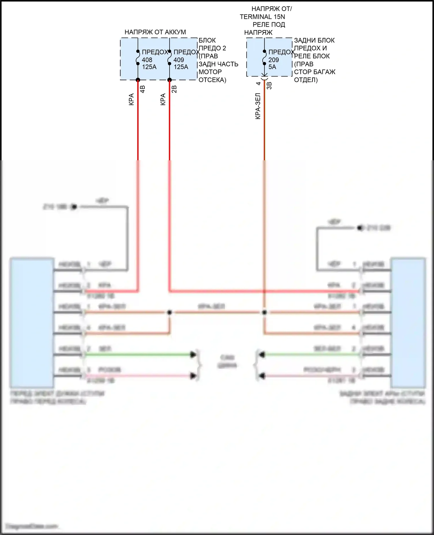 X5 BMW G18 рестайлинг (2023-2024): Электросхема электропроводки активной стабилизации крена 