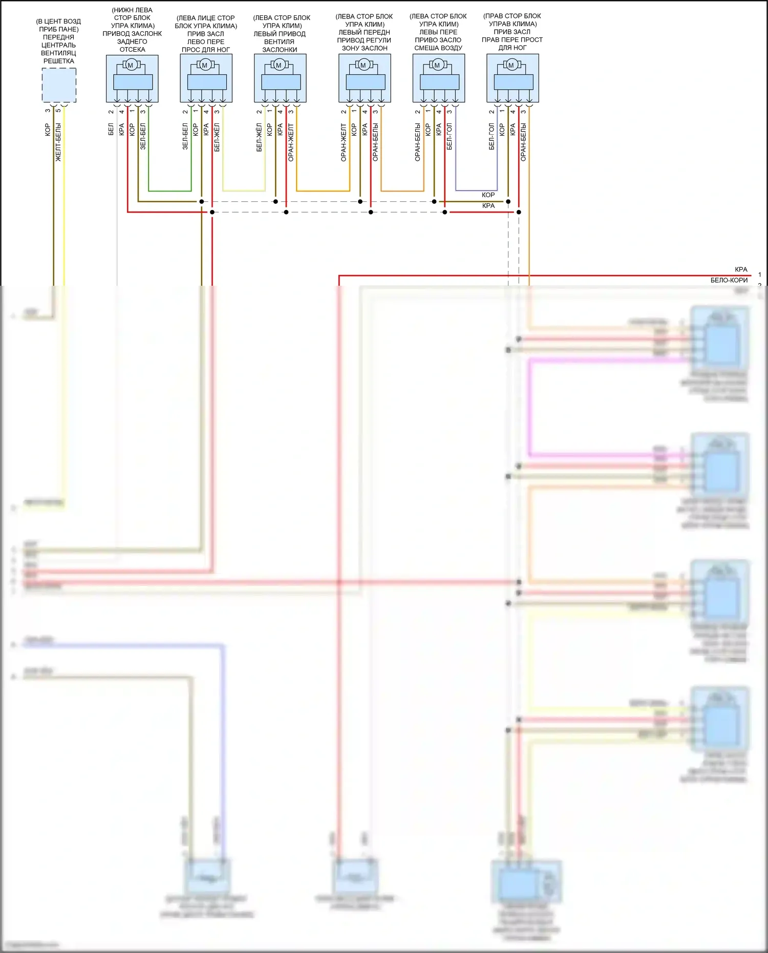 X5 BMW G18 рестайлинг (2023-2024): Электросхема климат контроля, без заднего автоматического климат-контроля (4 из 7) 