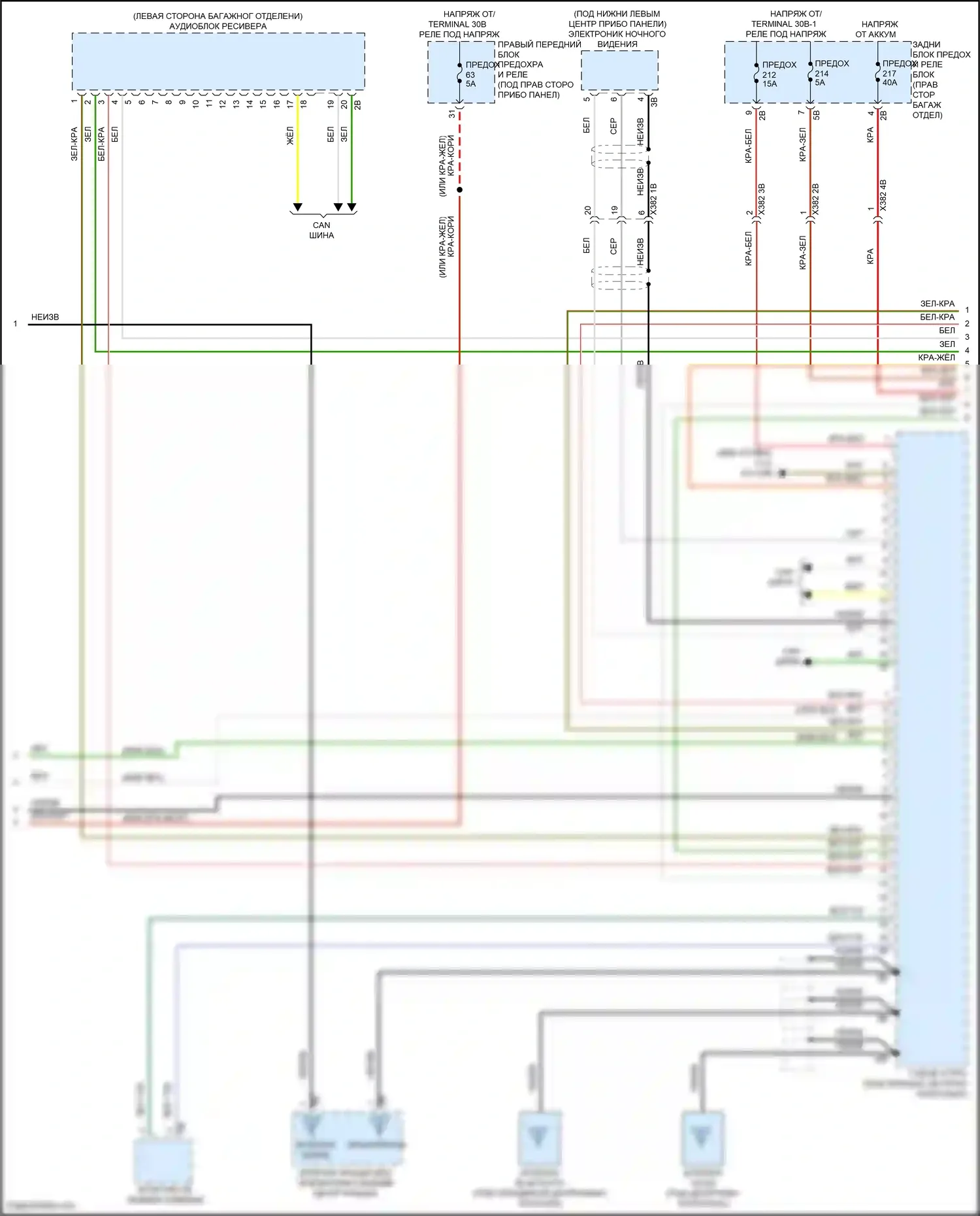 X5 BMW G18 рестайлинг (2023-2024): Электросхема навигации, базовой (4 из 5) 