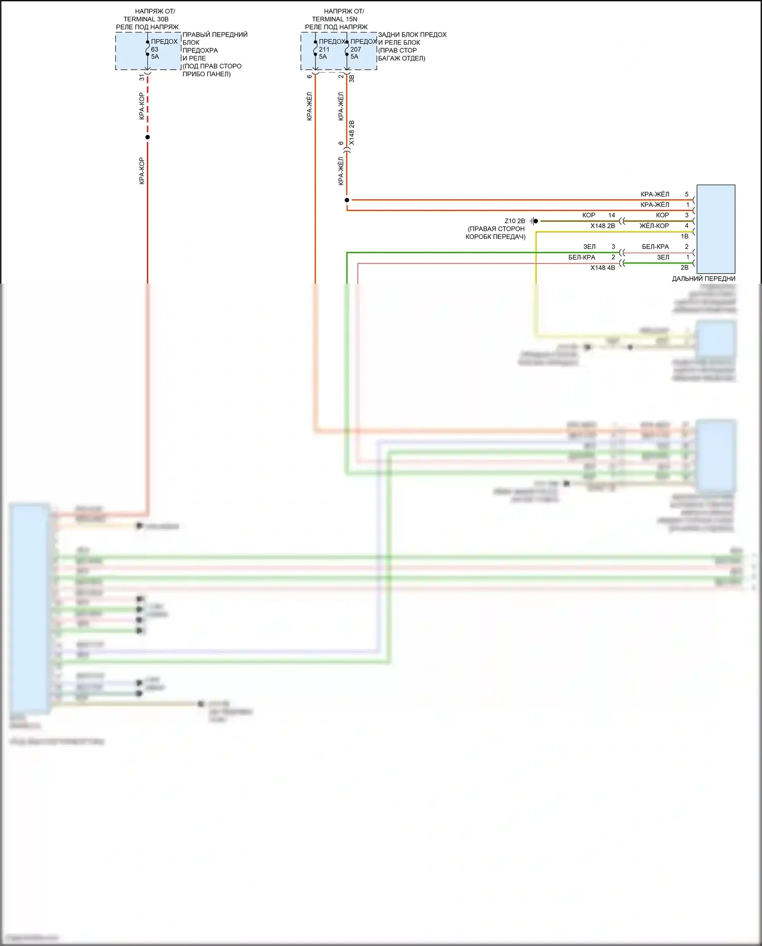 X5 BMW G18 рестайлинг (2023-2024): Электросхема помощи водителю (1 из 2) 