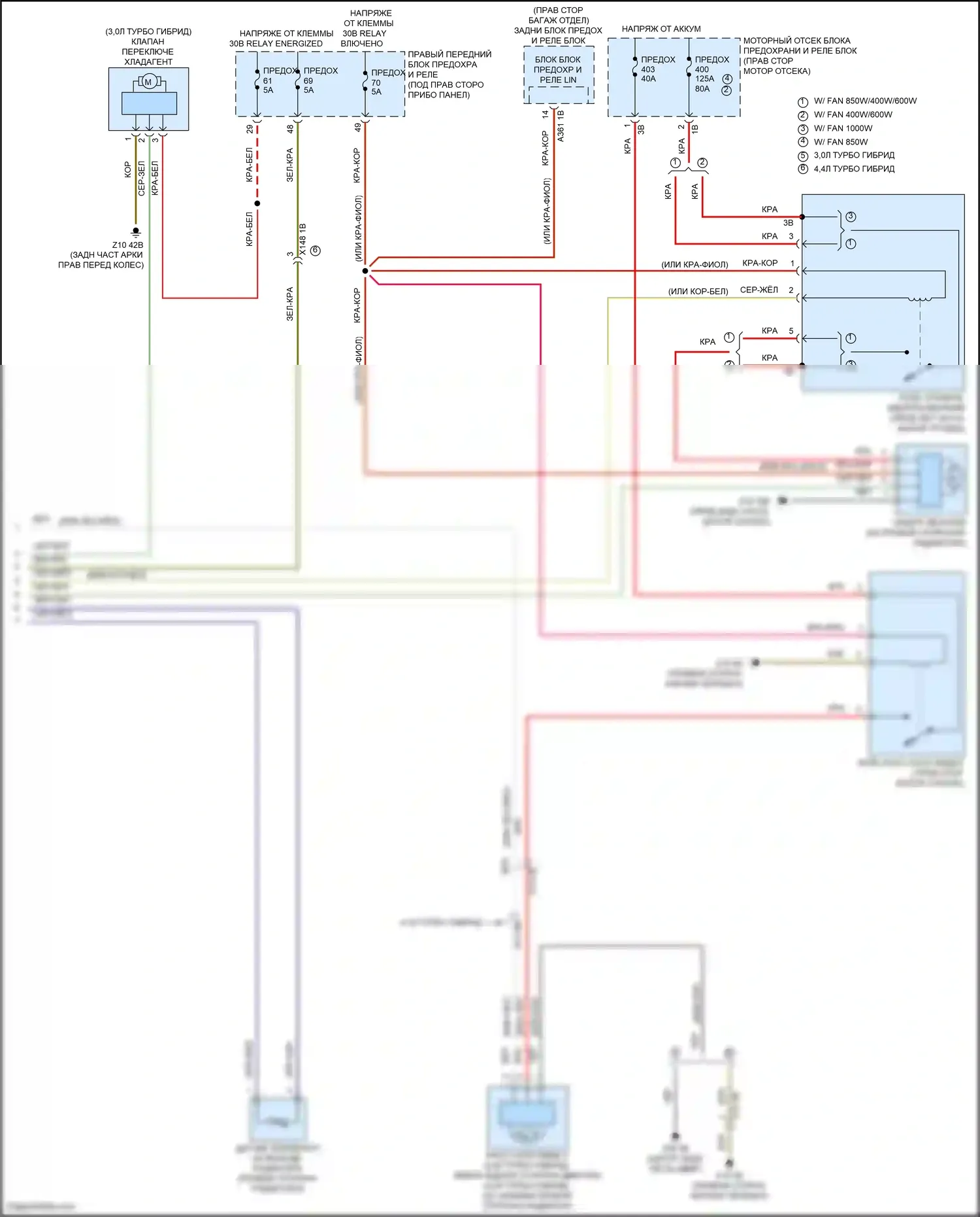 X5 BMW G18 рестайлинг (2023-2024): Электросхема вентилятора охлаждения (3 из 3) 