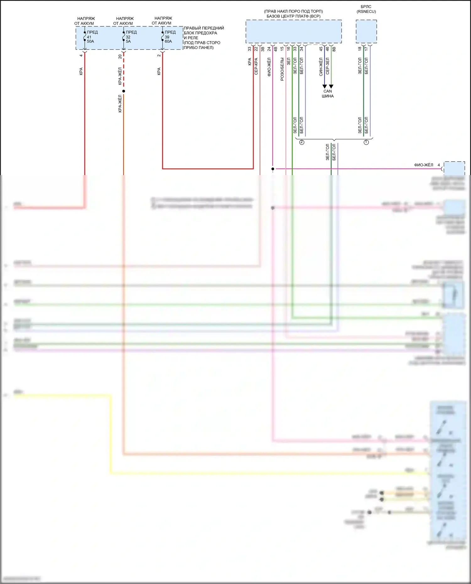 X5 BMW G18 (2022-2023): Антиблокировочная система abs электросхема с виртуальной интеграционной платформой (2 из 2) 