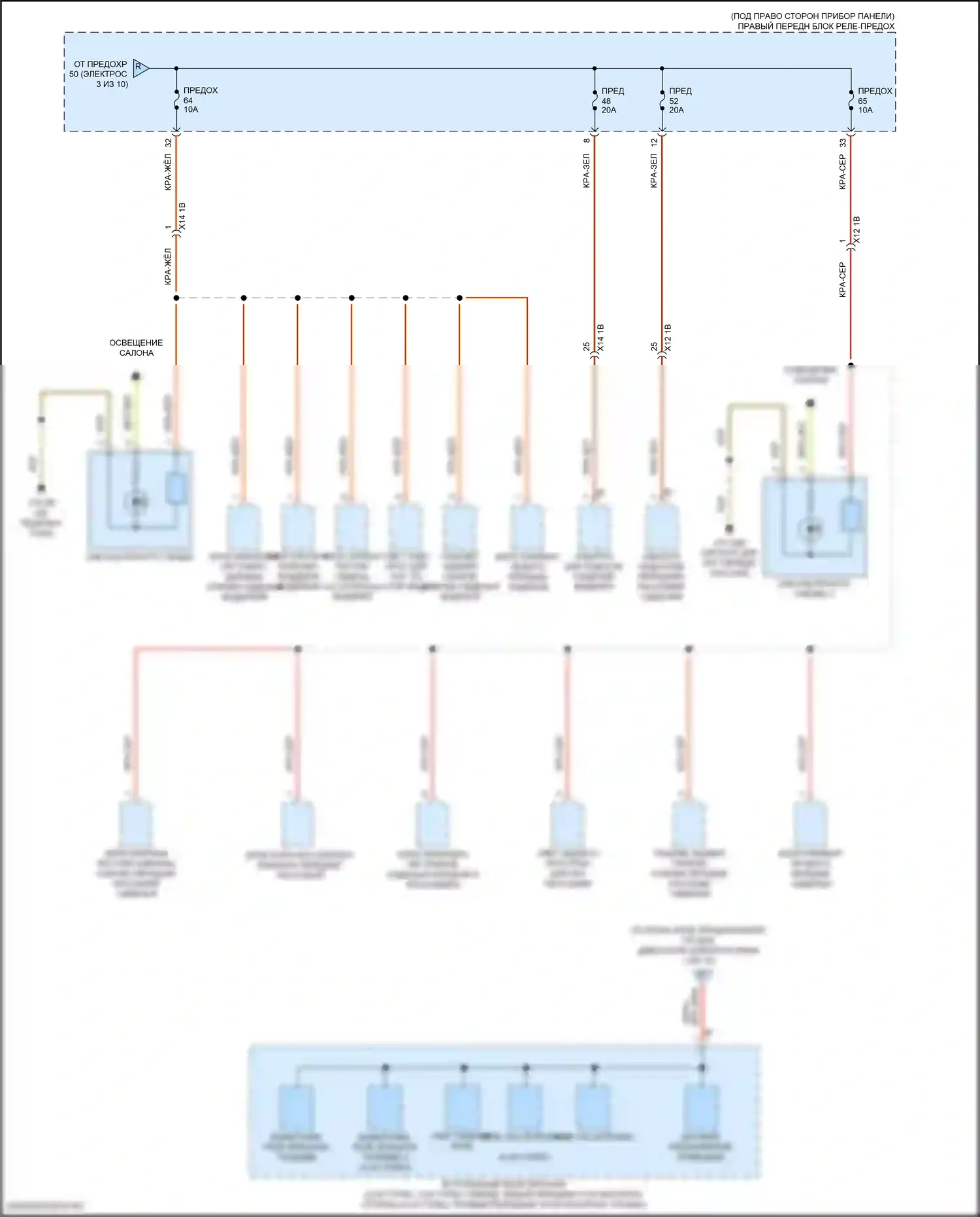 X5 BMW G18 (2022-2023): Электросхема блока предохранителей реле (10 из 10) 