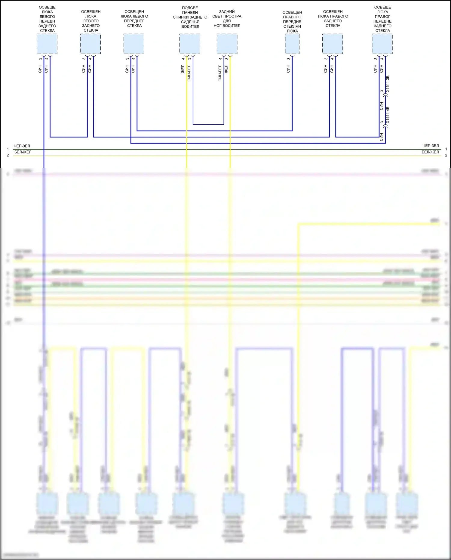 X5 BMW G18 (2022-2023): Электросхема шины высокого/низкого уровня (7 из 10) 