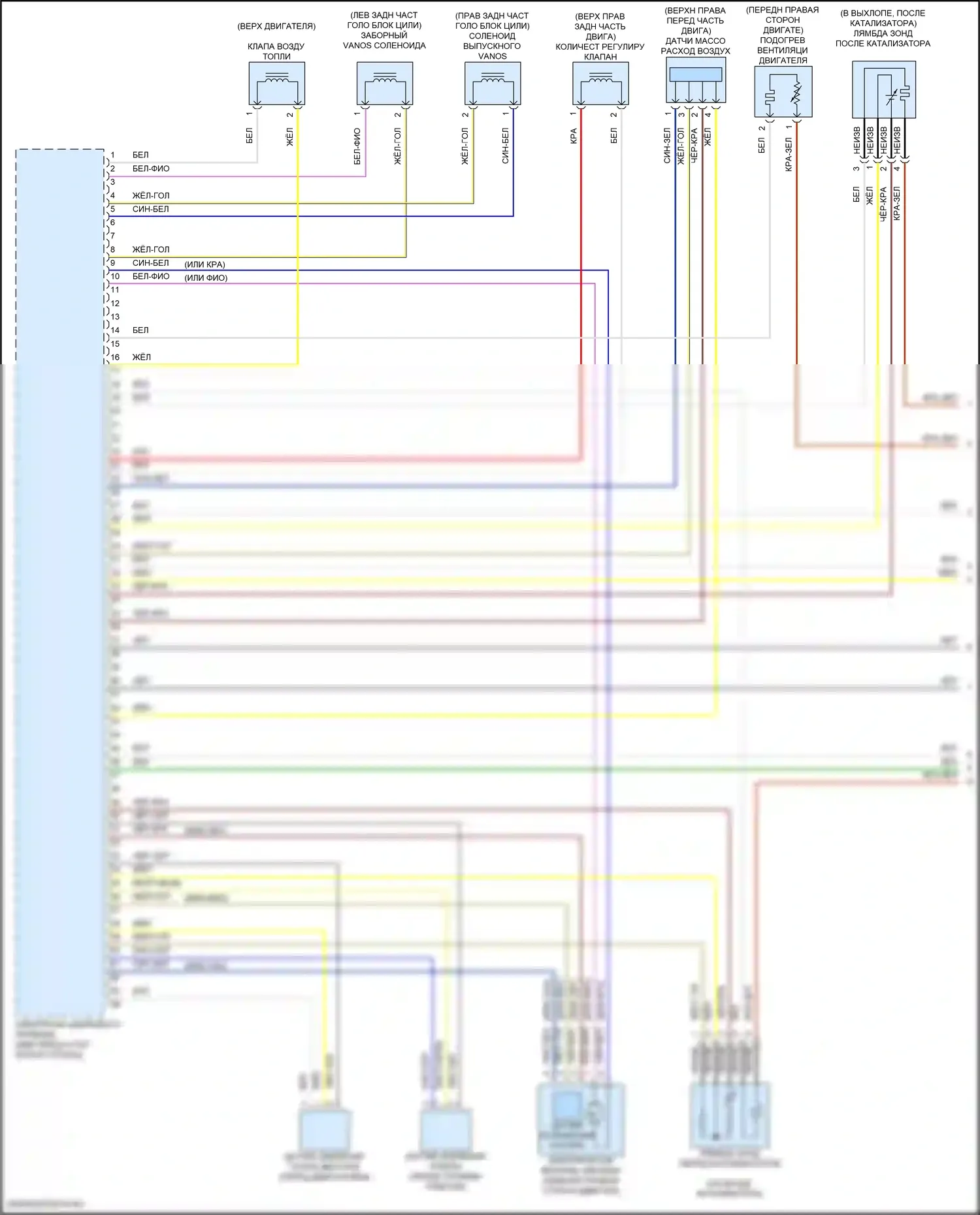 X5 BMW G18 (2022-2023): Электросхема двигателя 3.0l turbo hybrid (1 из 12) 